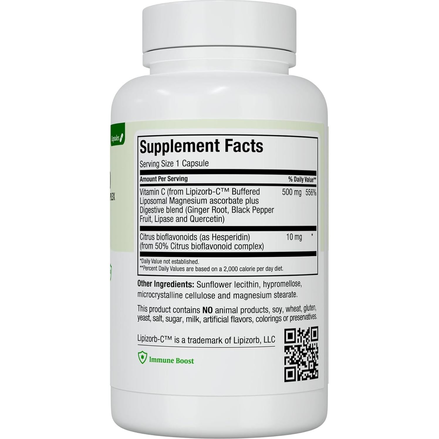 Cápsulas de Vitamina C Liposomal Maxi Health 500mg 90 Unidades