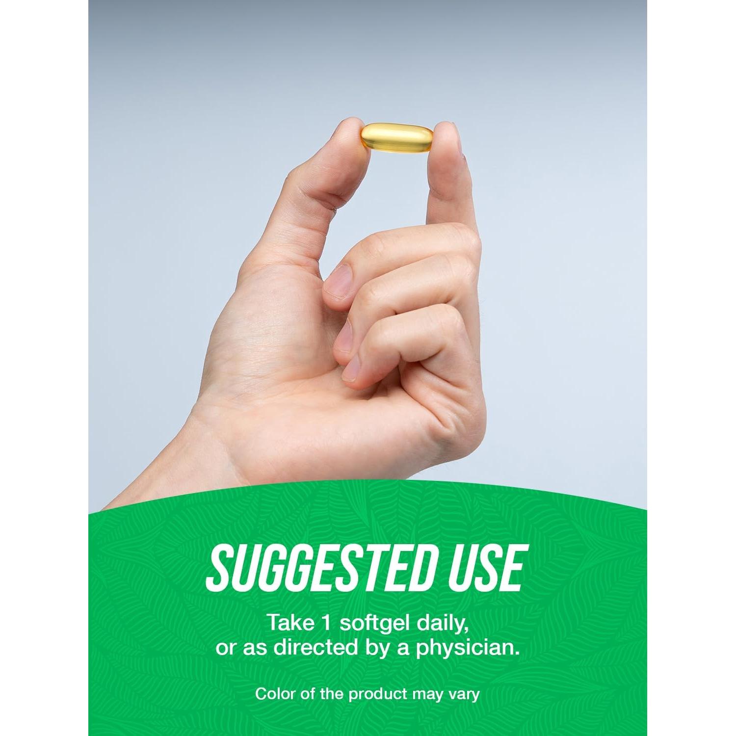 Gelatinas de Aceite de Semilla de Lino BulkSupplements 1000mg 120 Cápsulas