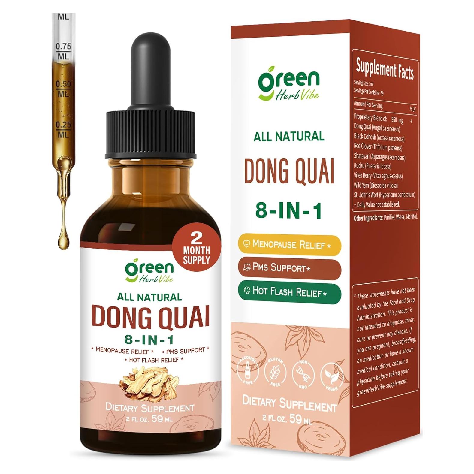 Extracto de Dong Quai 59 ml - Suplemento Herbal Menopausia