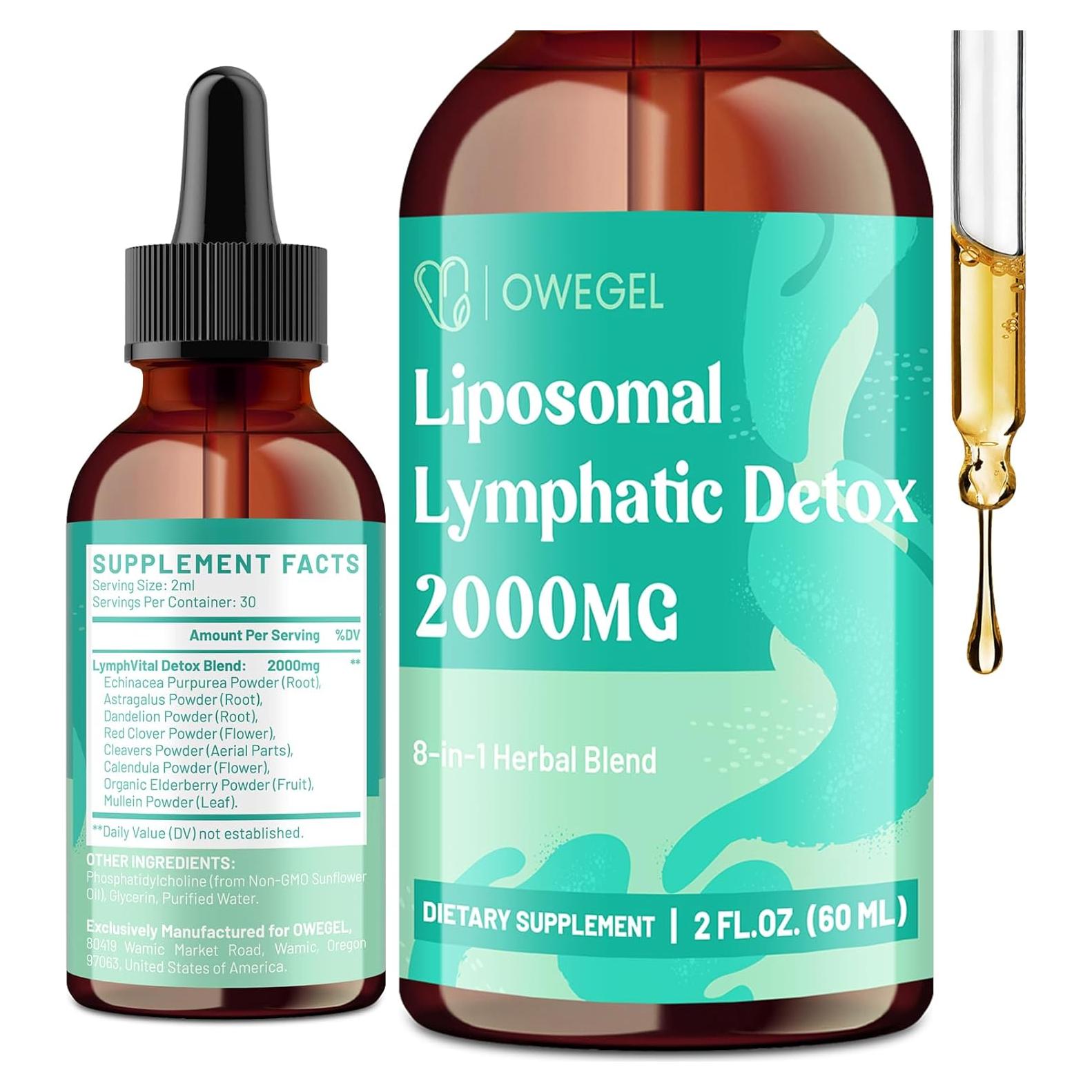 Gotas Liposomales Drenaje Linfático Owegel 2000mg 60ml