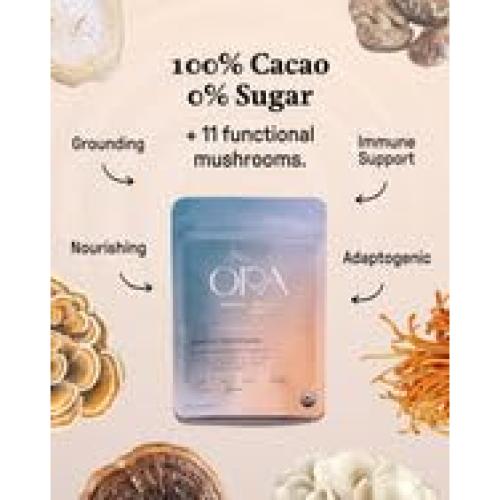 Cacao Ceremonial Orgánico Ora - Kit de 12 x 28.3g - Sin Azúcar