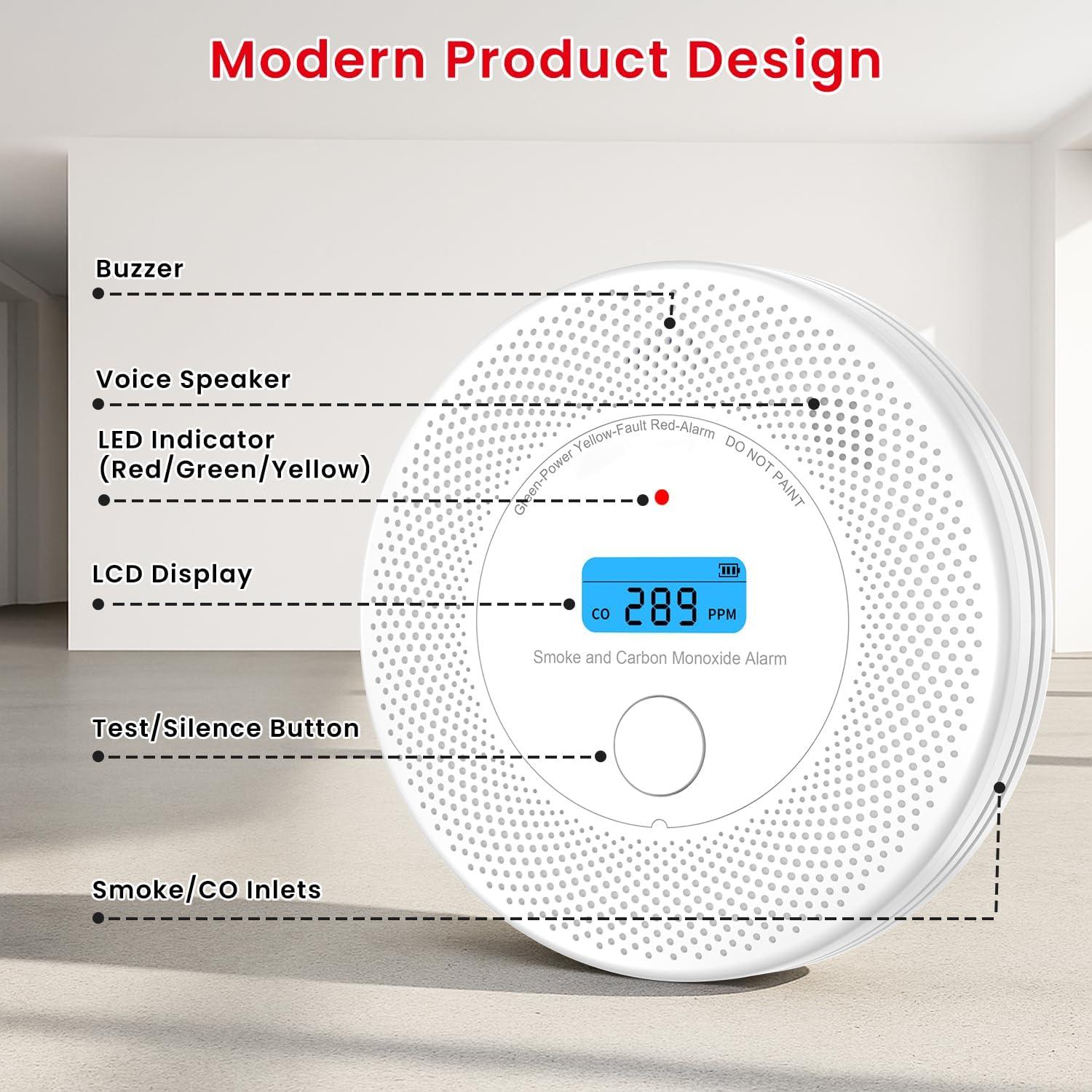 Detector de Humo y Monóxido de Carbono Alertlink VCS62 10 Años