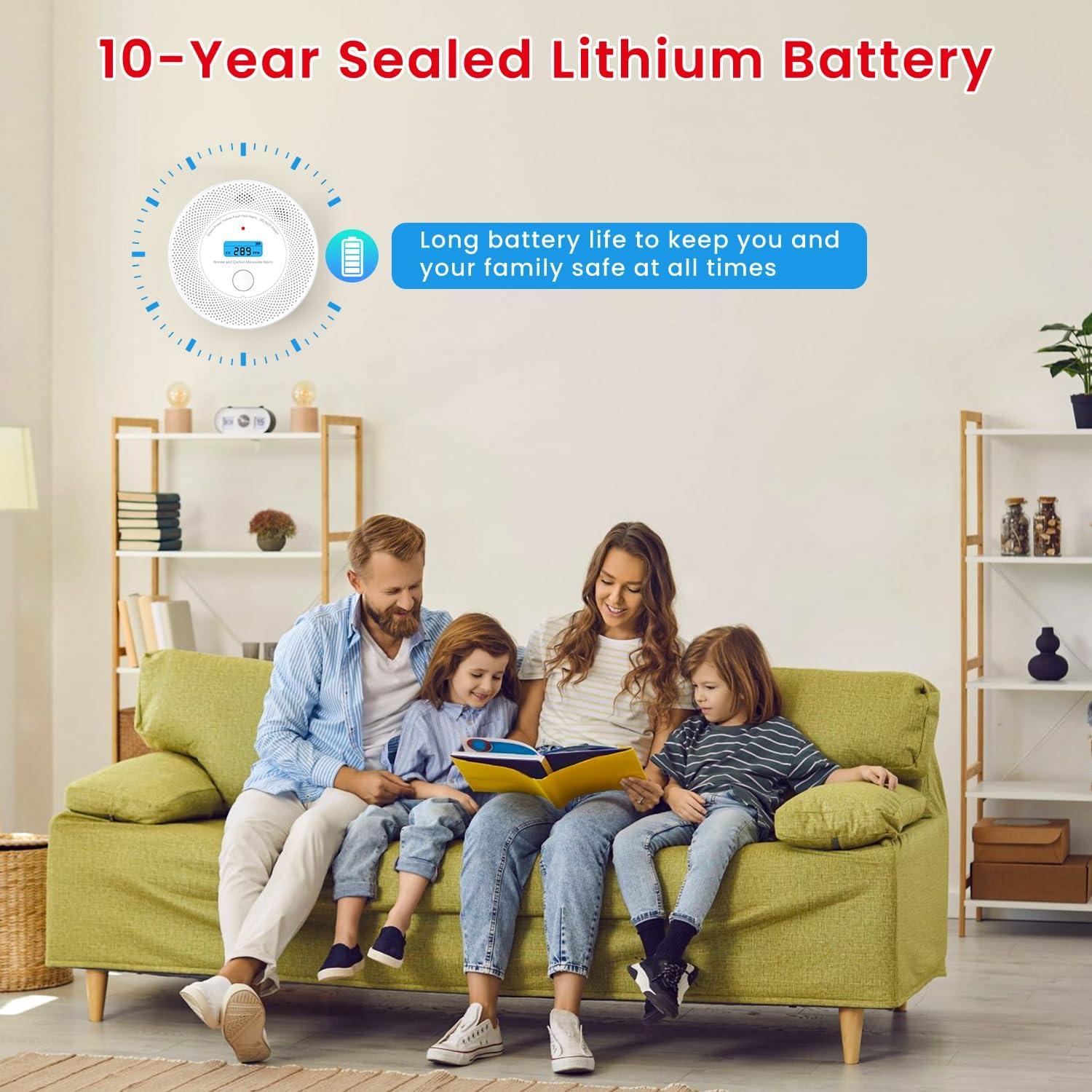 Detector de Humo y Monóxido de Carbono Alertlink VCS62 10 Años