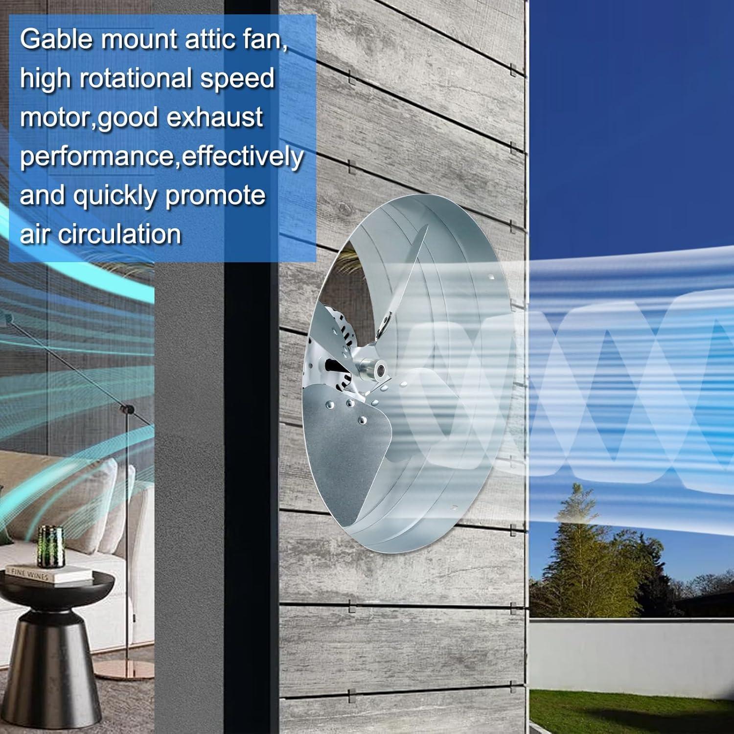 Ventilador de Tejado Aibabcue 1300 CFM con Termostato