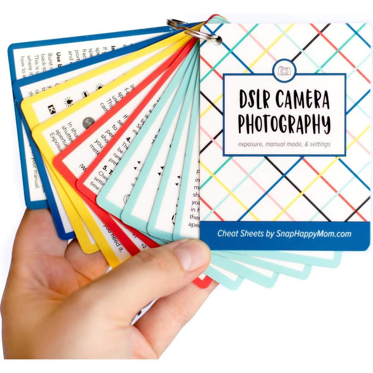 Tarjetas de referencia rápida para cámaras DSLR - Snap Happy Mom