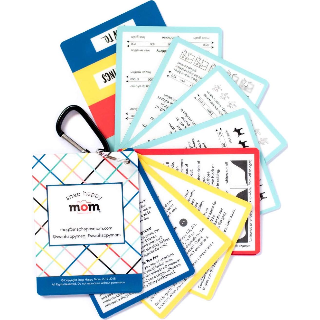 Tarjetas de referencia rápida para cámaras DSLR - Snap Happy Mom