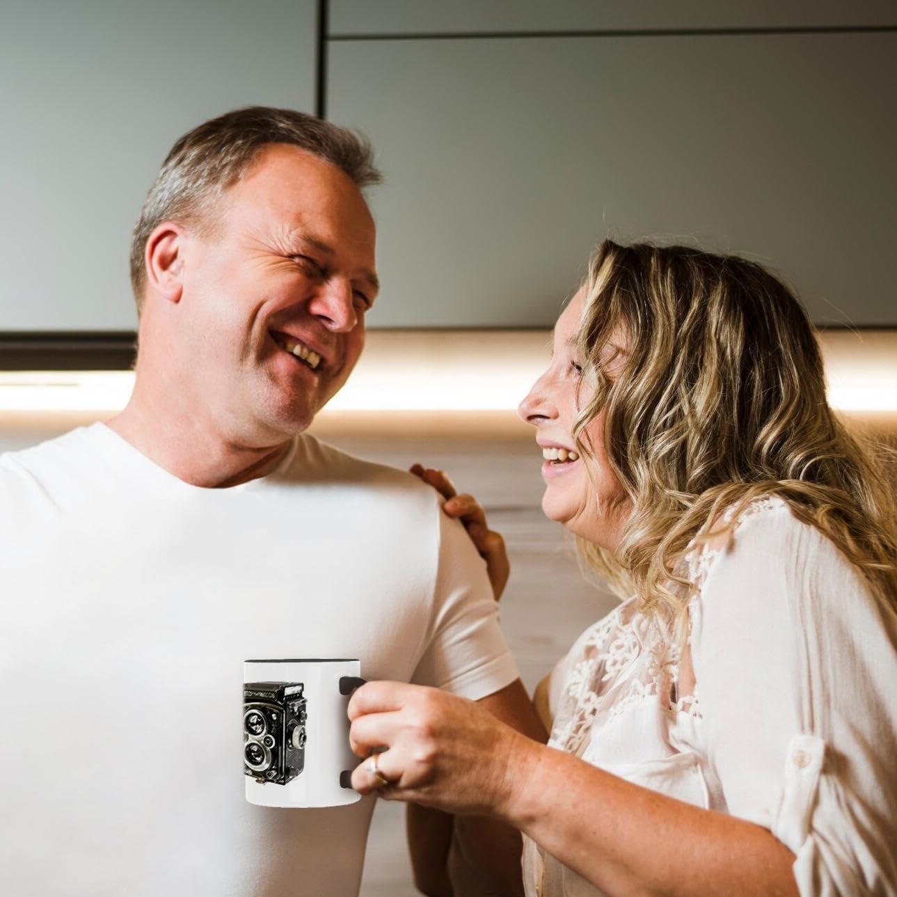 Taza de Cerámica 3dRose Vintage TLR 11 oz Multicolor