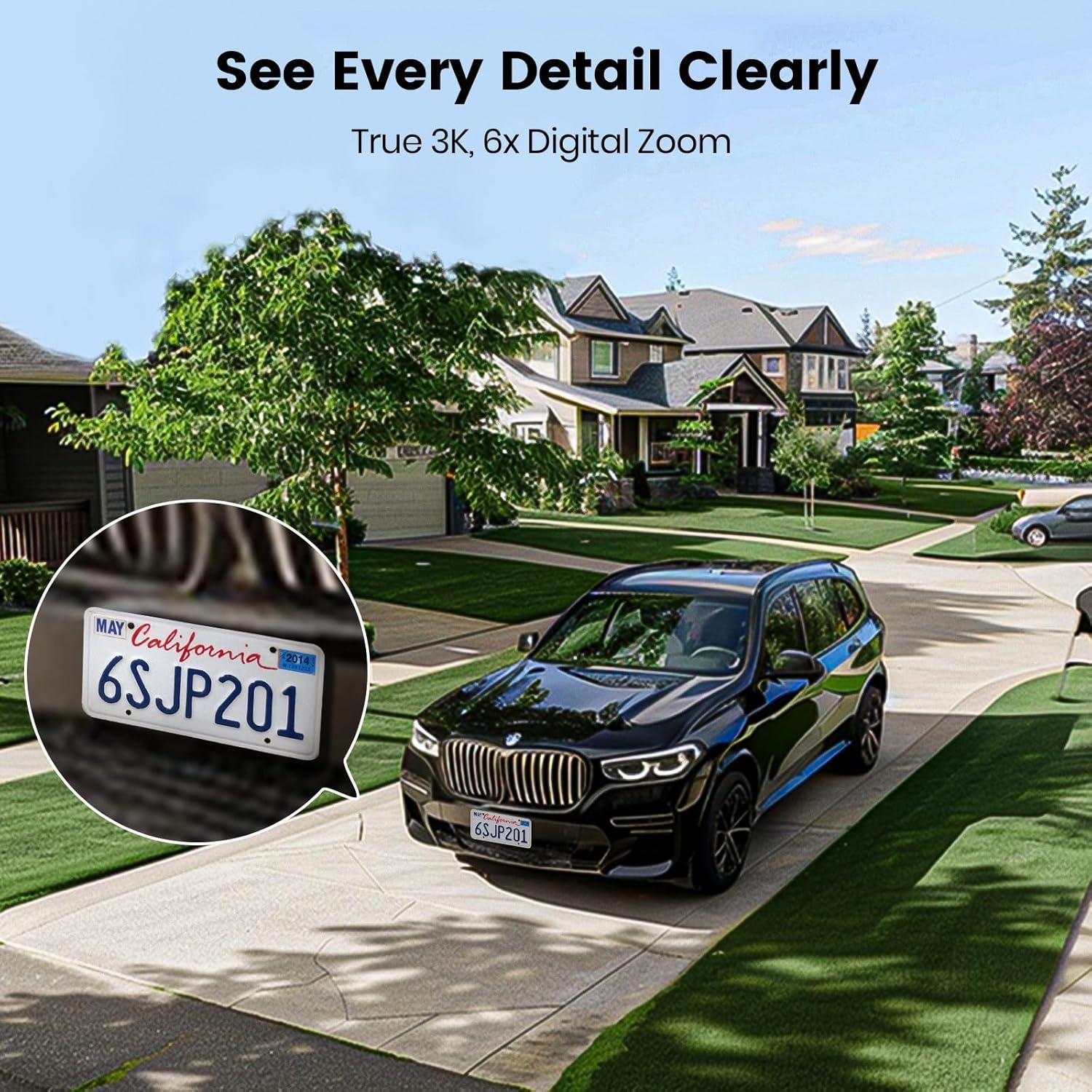 Cámara de Seguridad AOSU 3K UHD con Foco Inundación 2600 Lúmenes