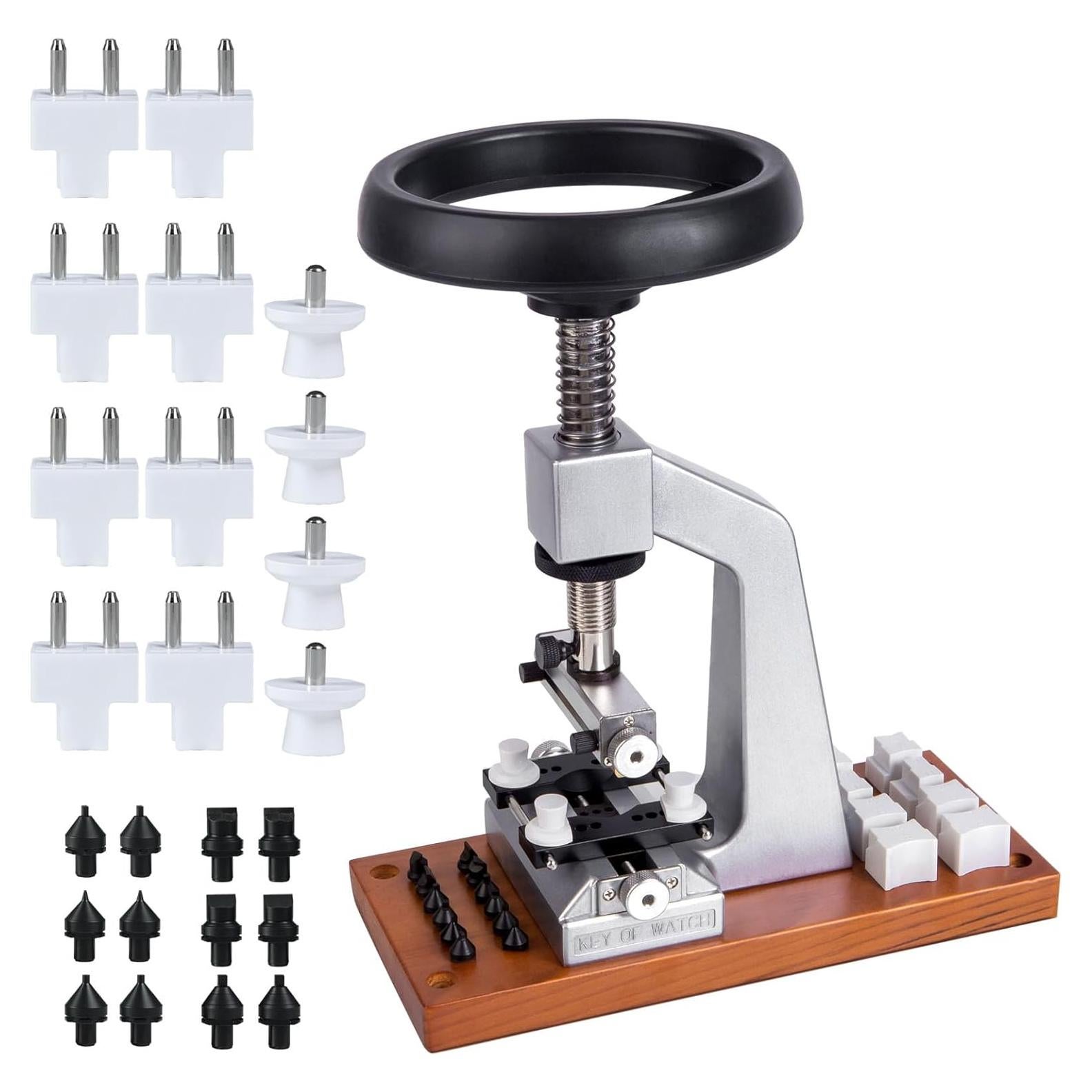 Abridor de Reloj Boaieirsa 5700 con 12 Mordazas y Base de Metal