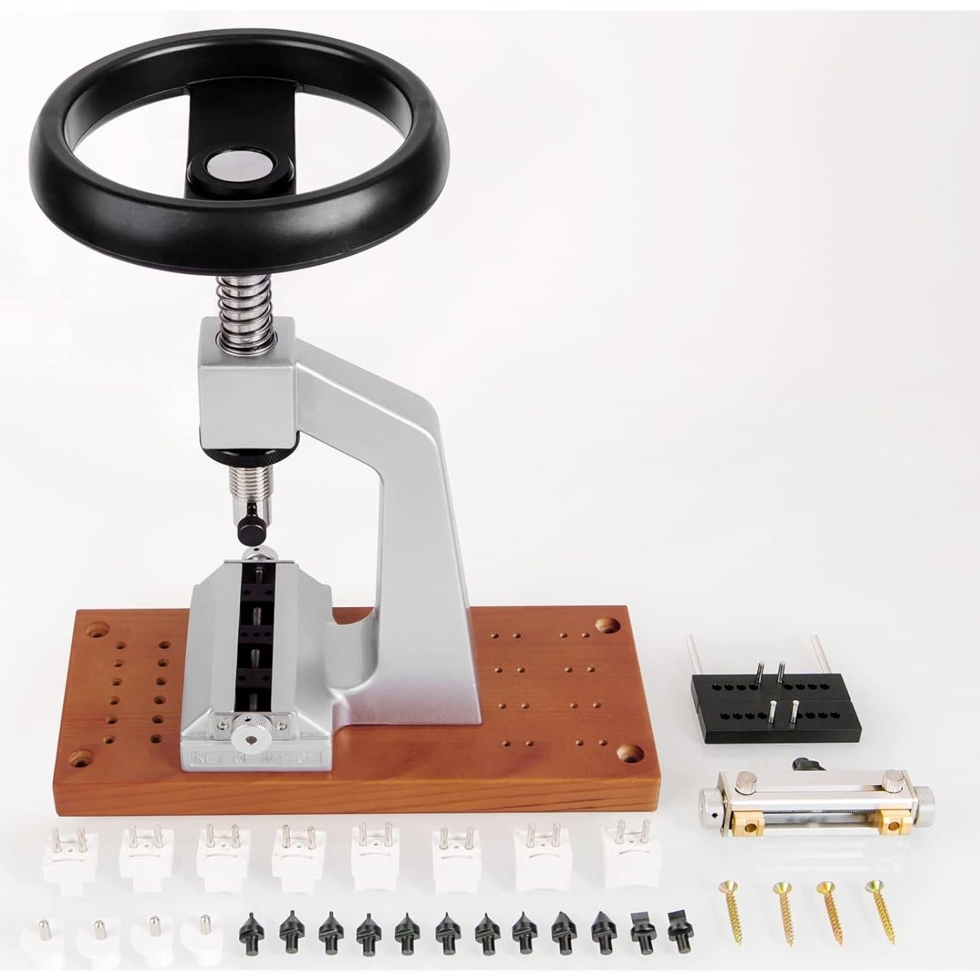 Abridor de Reloj Boaieirsa 5700 con 12 Mordazas y Base de Metal