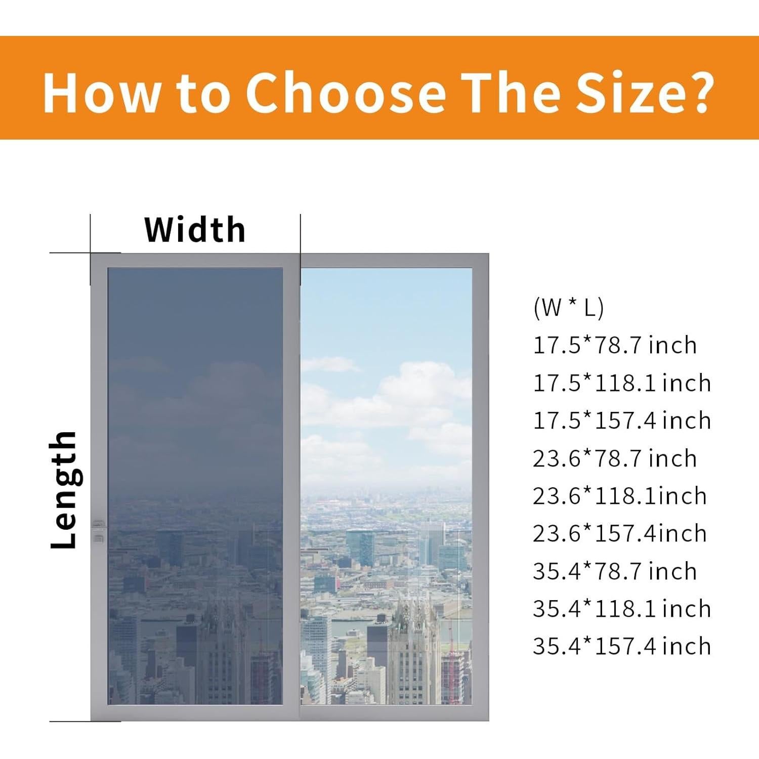 Película de Privacidad para Ventanas GlowHome 44.5x200cm Negra