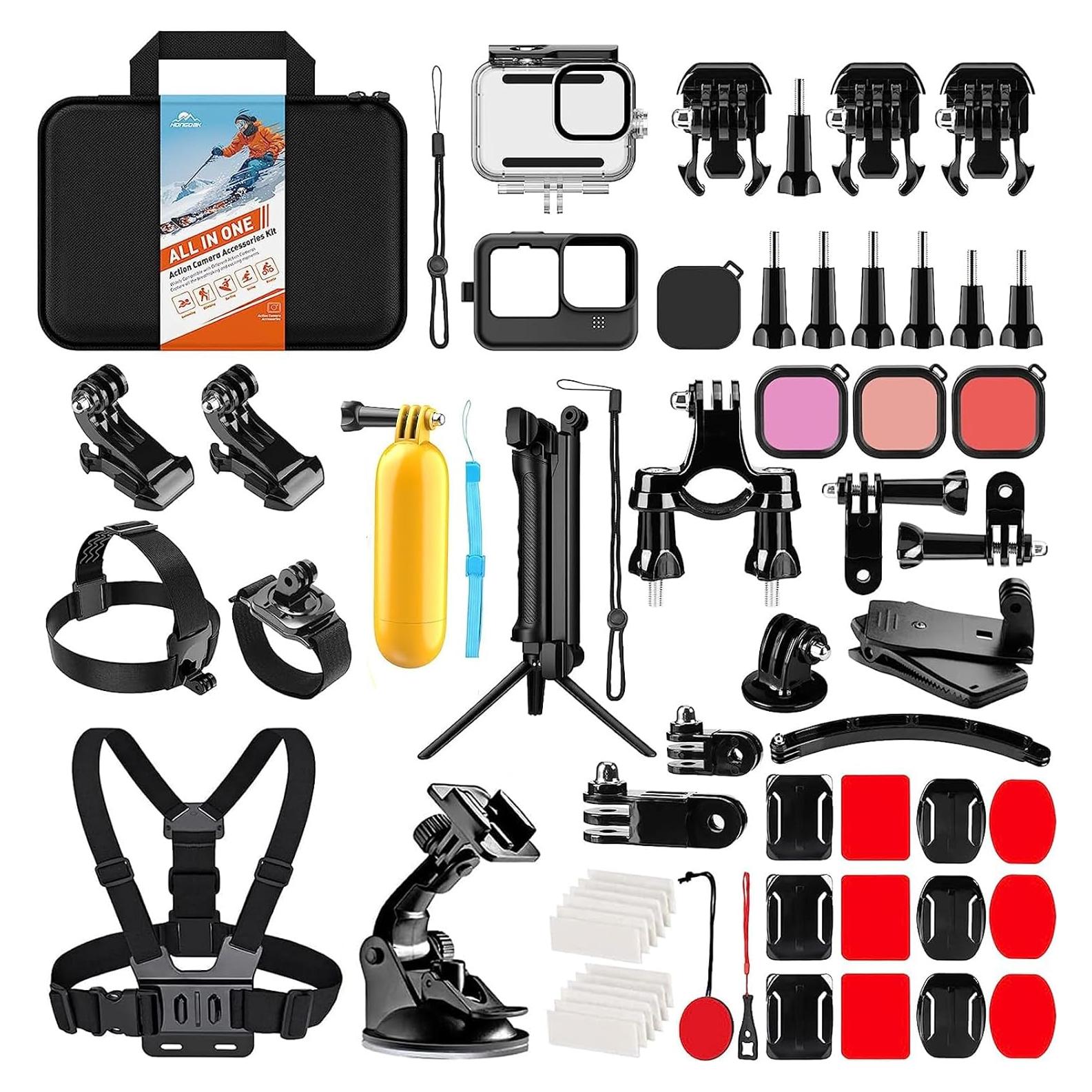 Kit de Accesorios HONGDAK para GoPro Hero 13/12/11/10/9 - 63 en 1