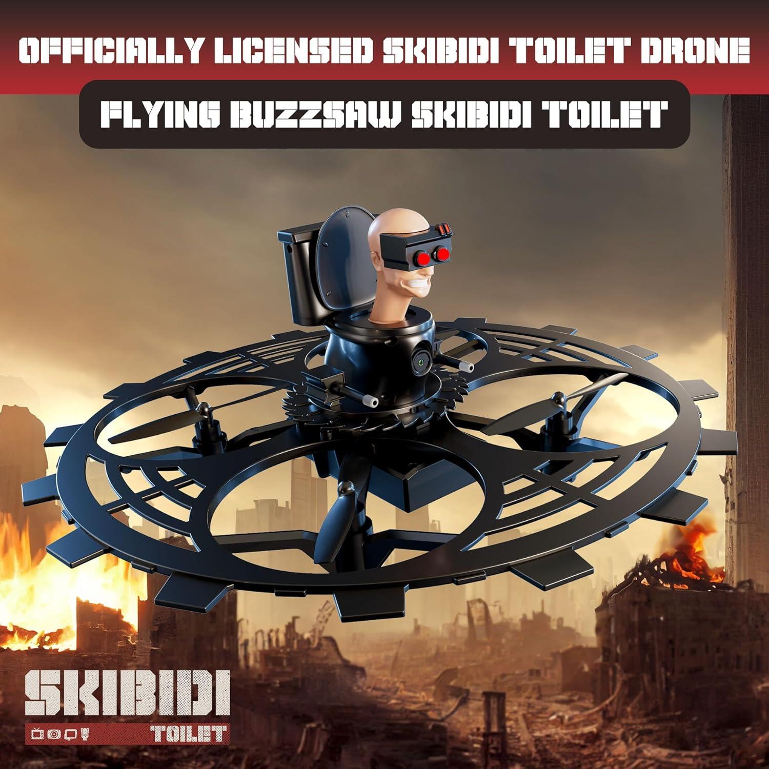 Drone RC Force1 Skibidi Toilet 1080p con Cámara y Control Remoto