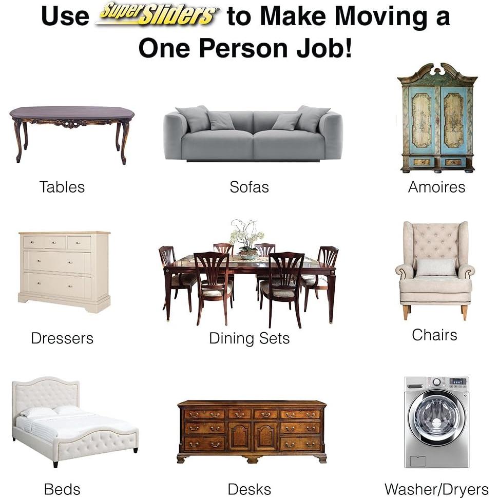 Deslizadores de Fieltro Waxman 3" para Electrodomésticos Pesados