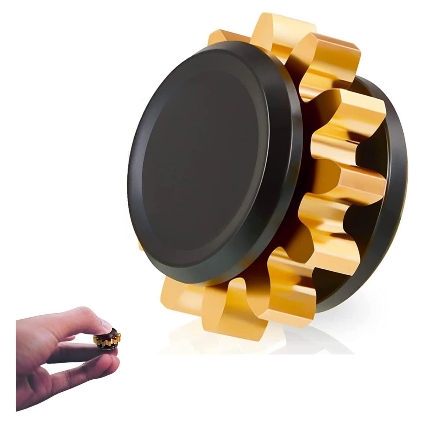 Spinner Fidget de Metal Elm City Direct - Alivio Estrés Negro