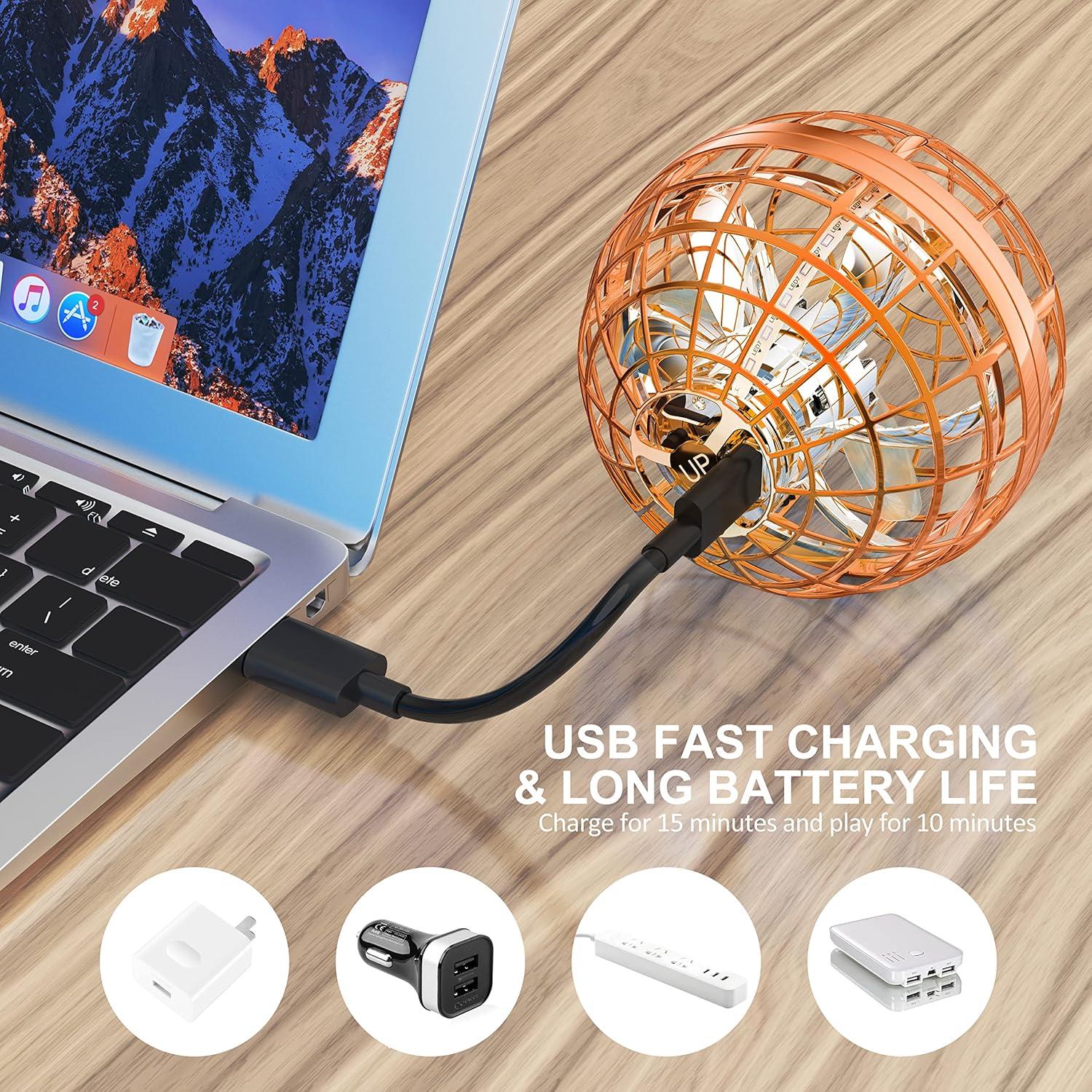 Bola Voladora Orb LEMATRIX TSM006-B Juguete Naranja