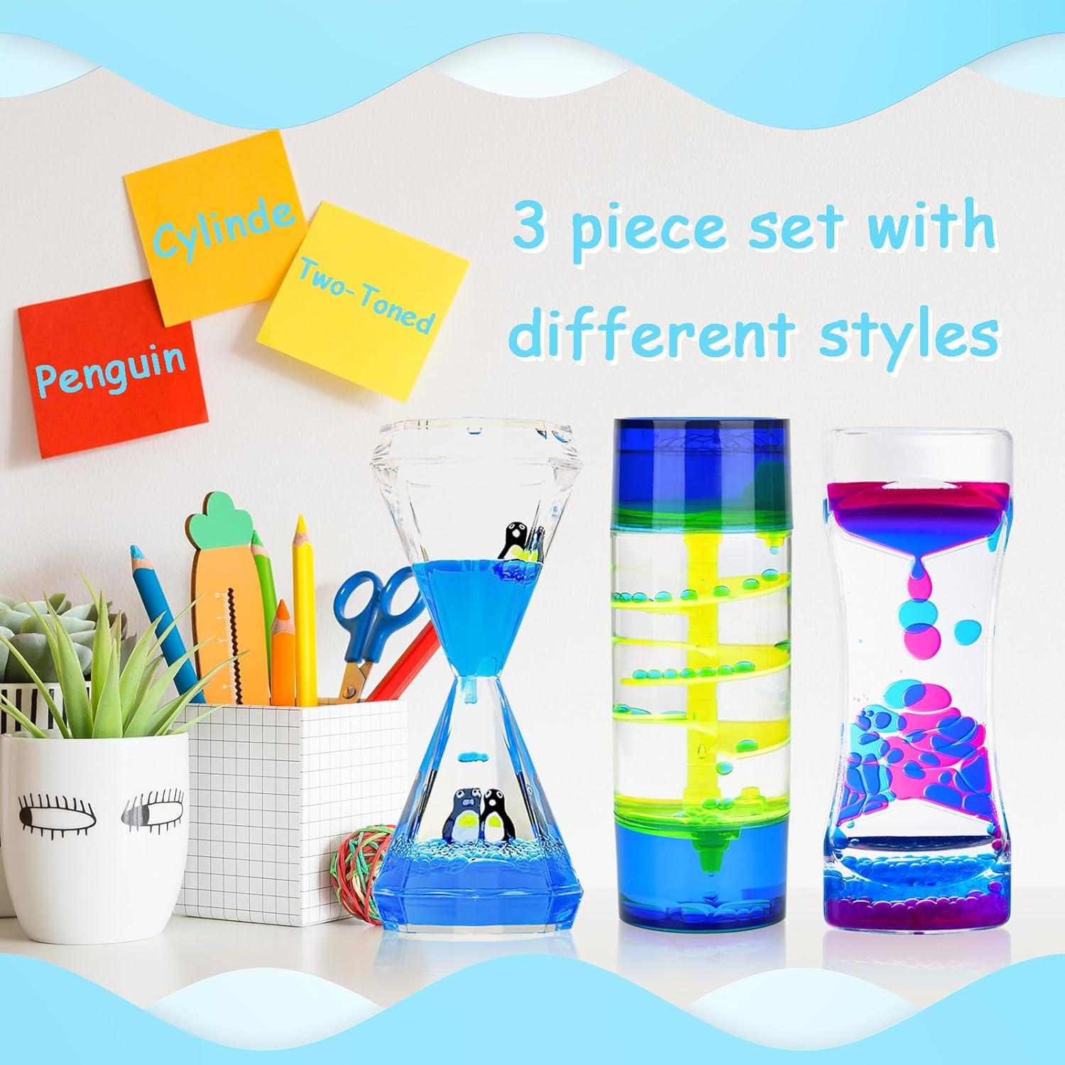 Burbujero de Movimiento Líquido MATIRISE - Set de 3 Juguetes Sensoriales