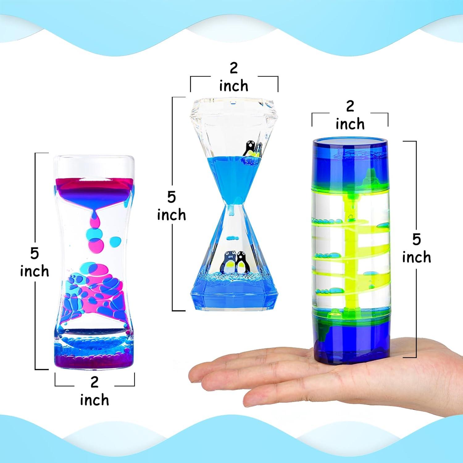 Burbujero de Movimiento Líquido MATIRISE - Set de 3 Juguetes Sensoriales