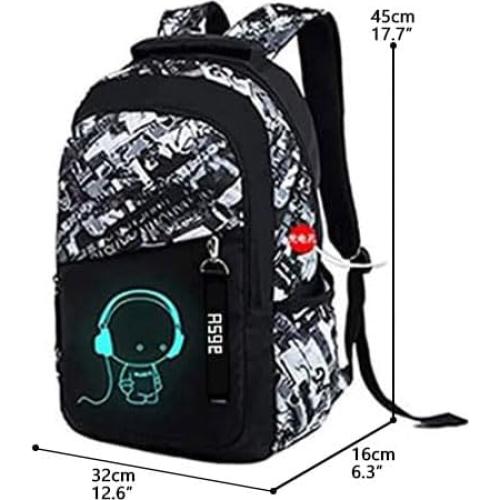 Mochila Escolar Asge Camuflaje 20L Ergonomía Niños Adolescentes