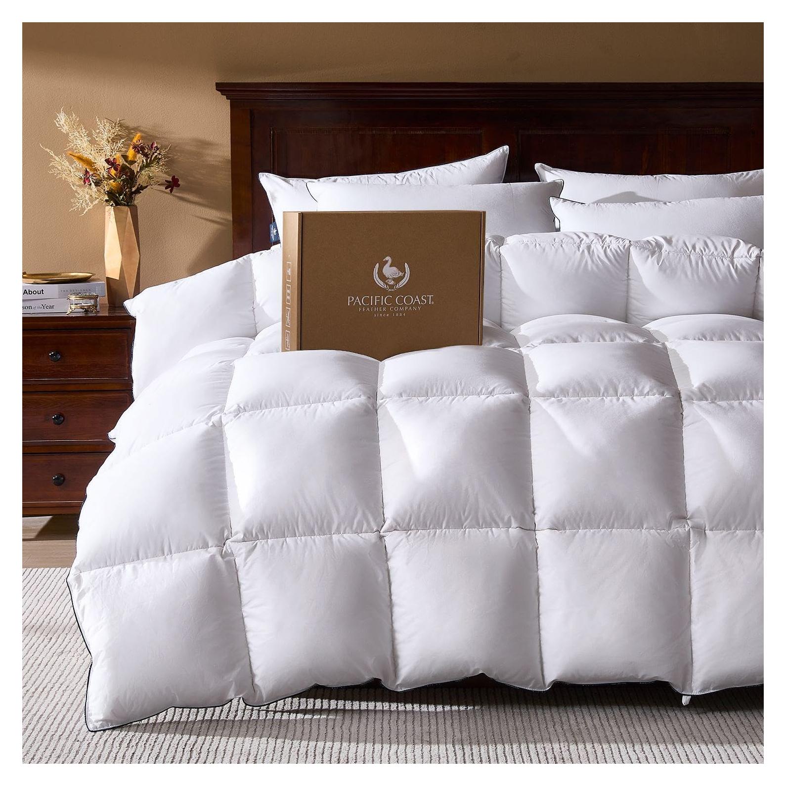 Edredón de Plumas de Ganso Costa del Pacífico Queen 228.6cm