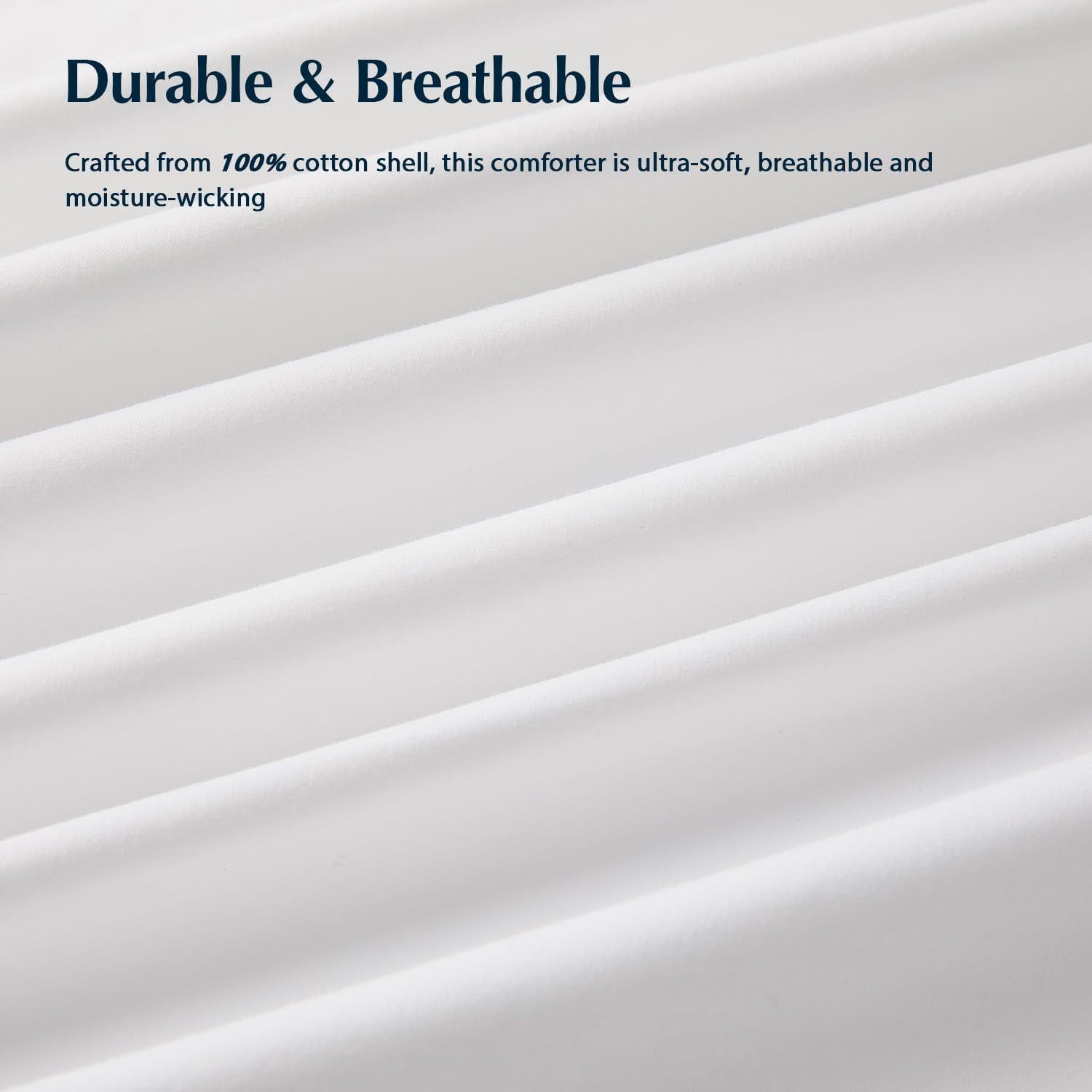 Edredón de Plumas de Ganso Costa del Pacífico Queen 228.6cm