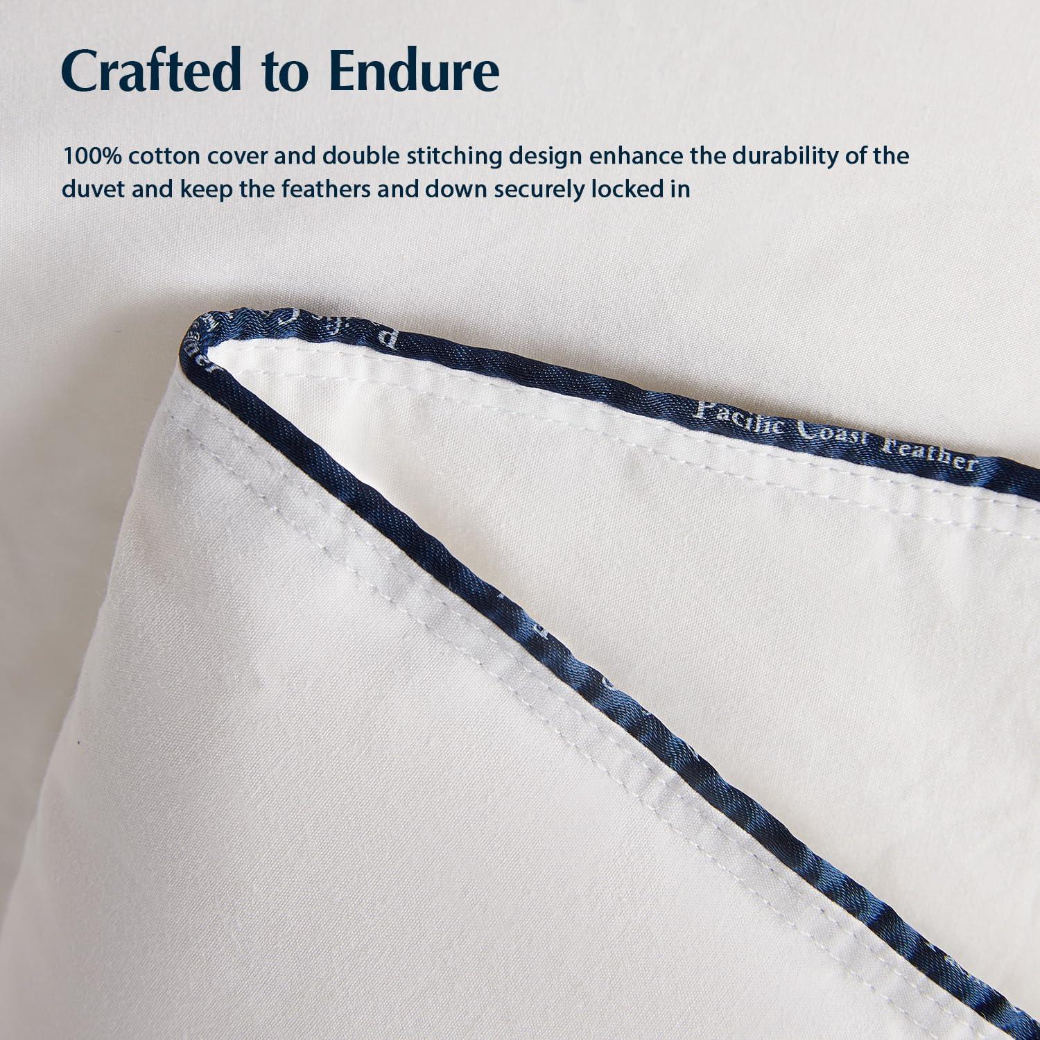 Edredón de Plumas de Ganso Costa del Pacífico Queen 228.6cm