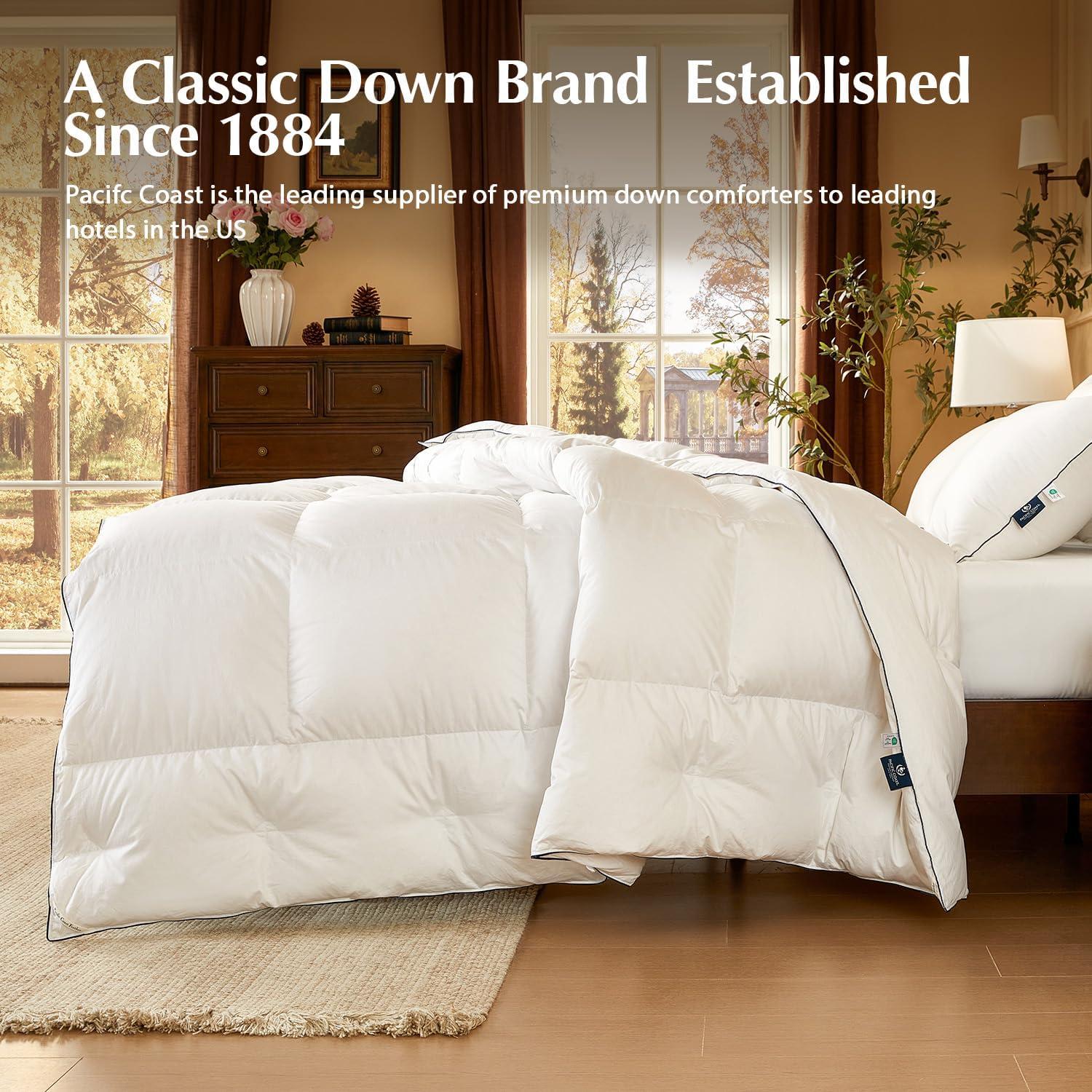 Edredón de Plumas de Ganso Costa del Pacífico Queen 228.6cm