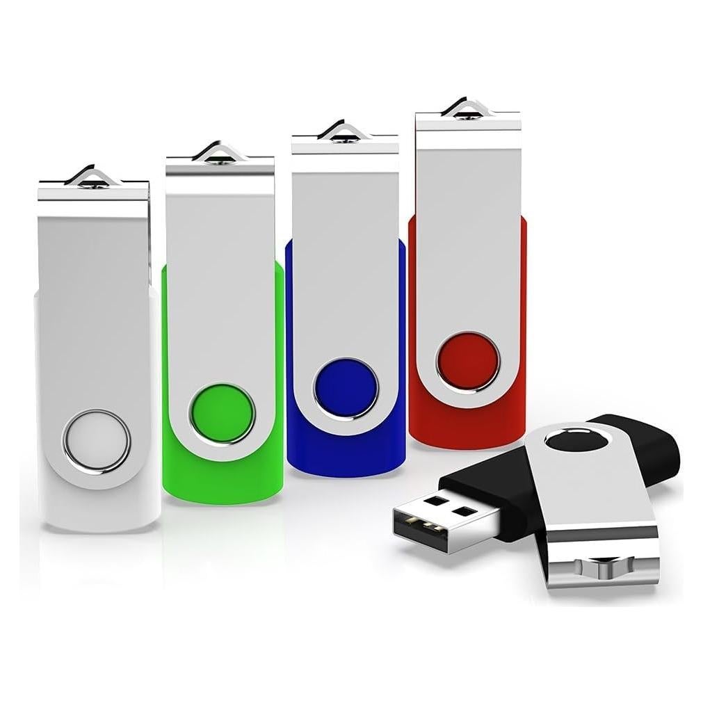 KEXIN Unidad Flash USB 8GB Paquete de 5 Colores Mixtos