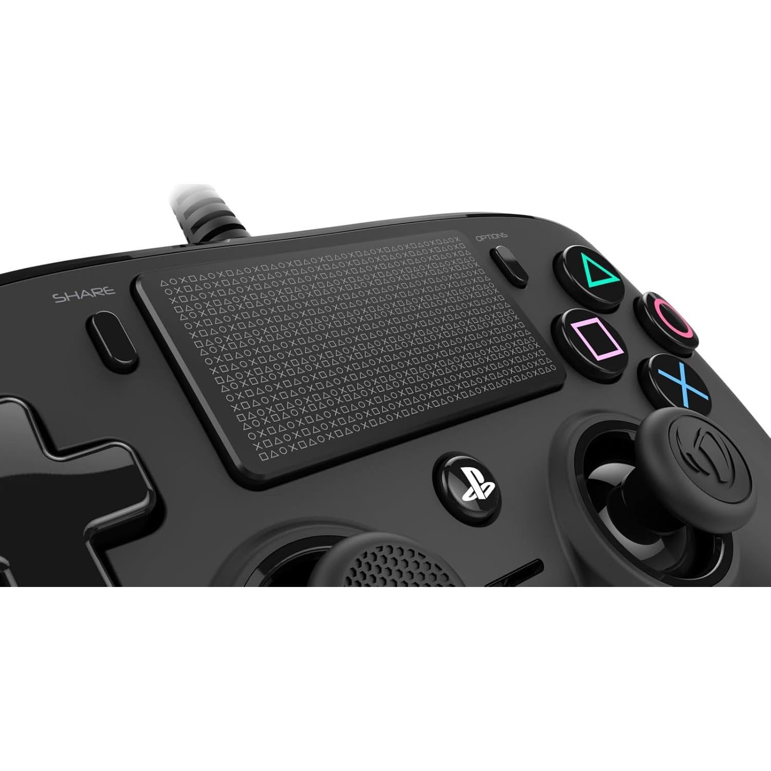 Controlador con cable Nacon para PS4 y PC - Negro