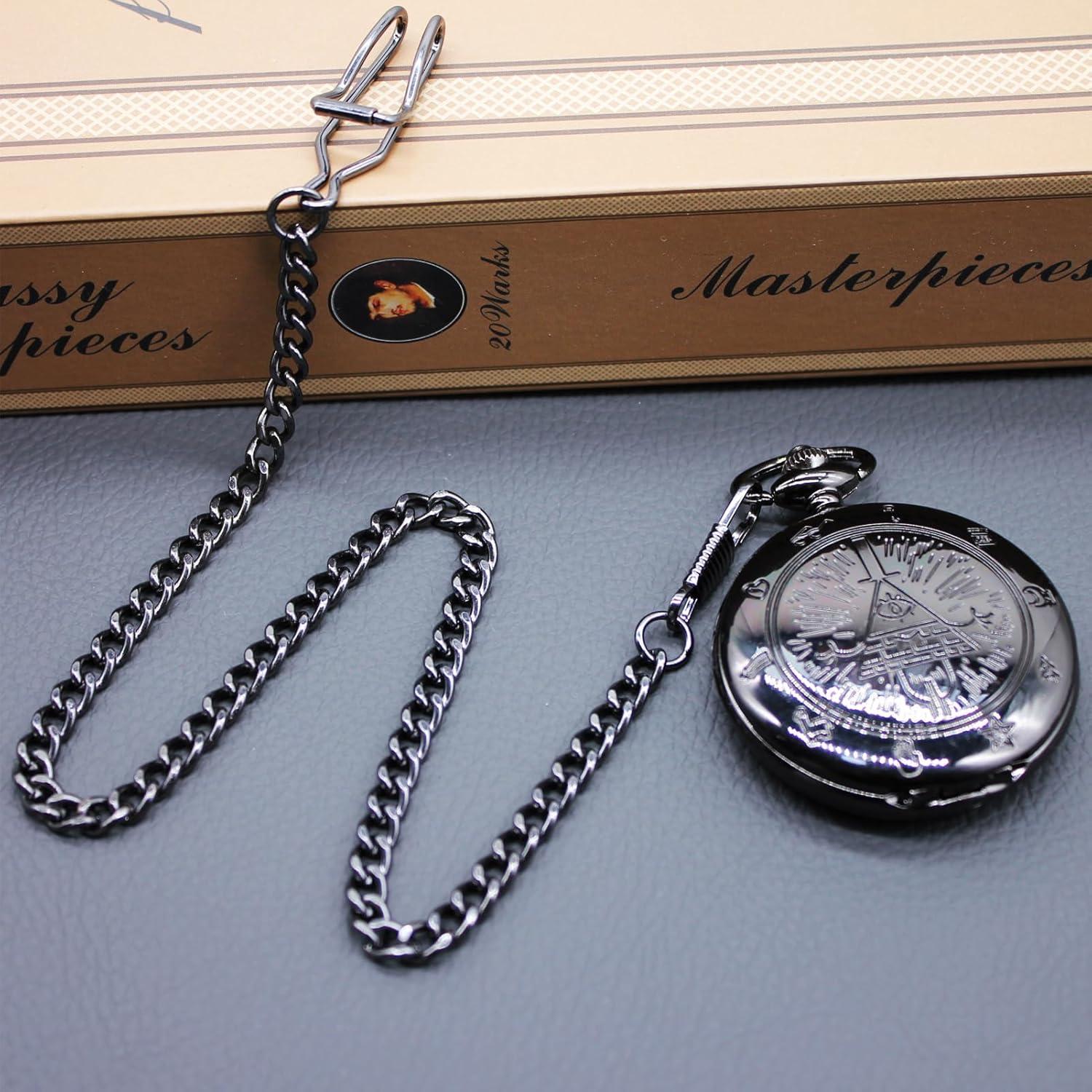 Reloj de bolsillo de cuarzo Gravity Falls Bill Cipher - Unisex