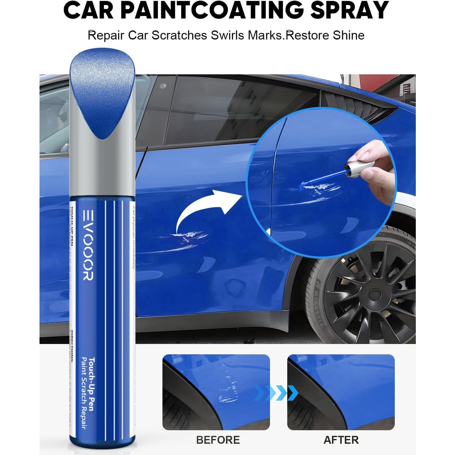 Pintura de Retoque Metálica EVOOOR Azul Profundo para Tesla