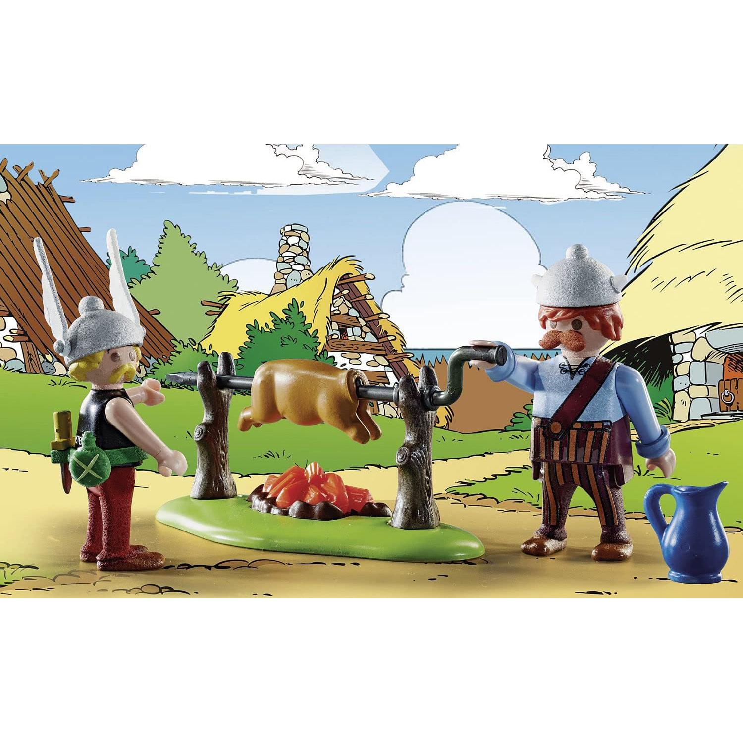 PLAYMOBIL 70931 Asterix Banquete del Pueblo - 7 Personajes