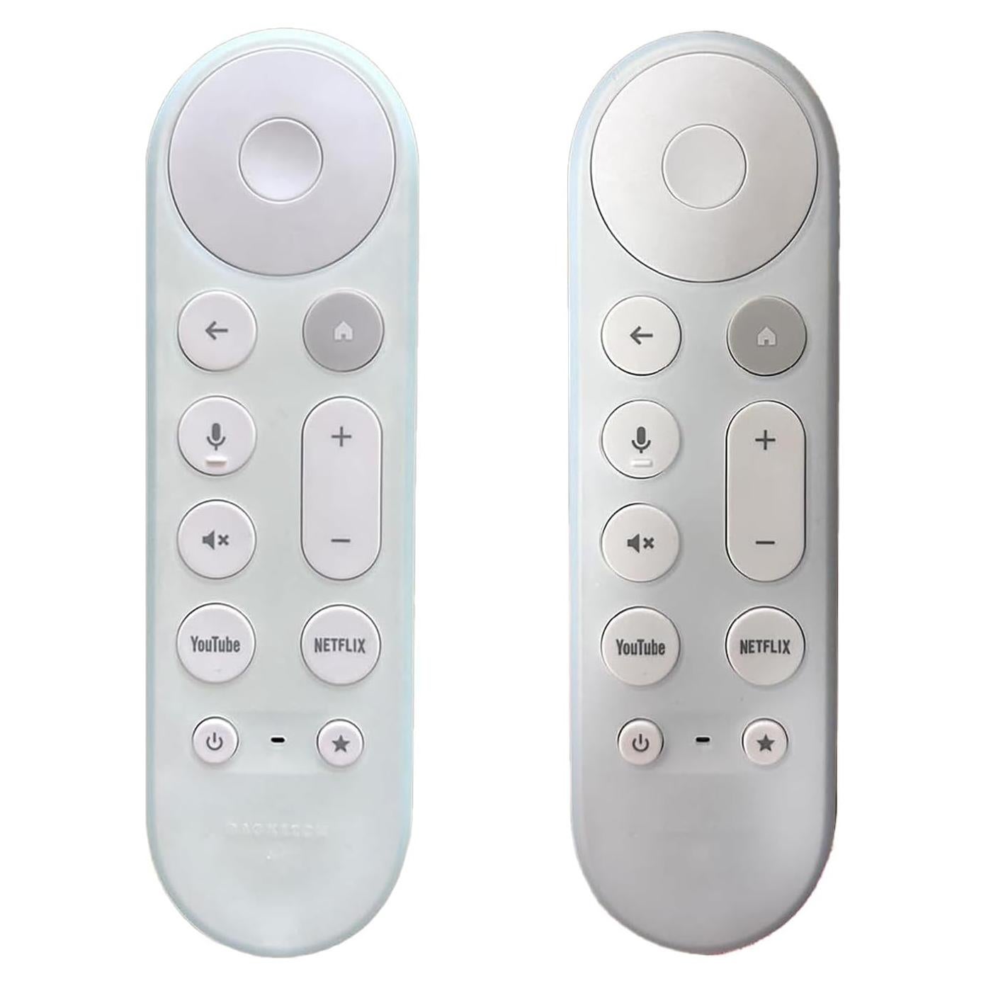 Funda de Silicona Antideslizante para Control Remoto Google TV 2024 - Paquete de 2