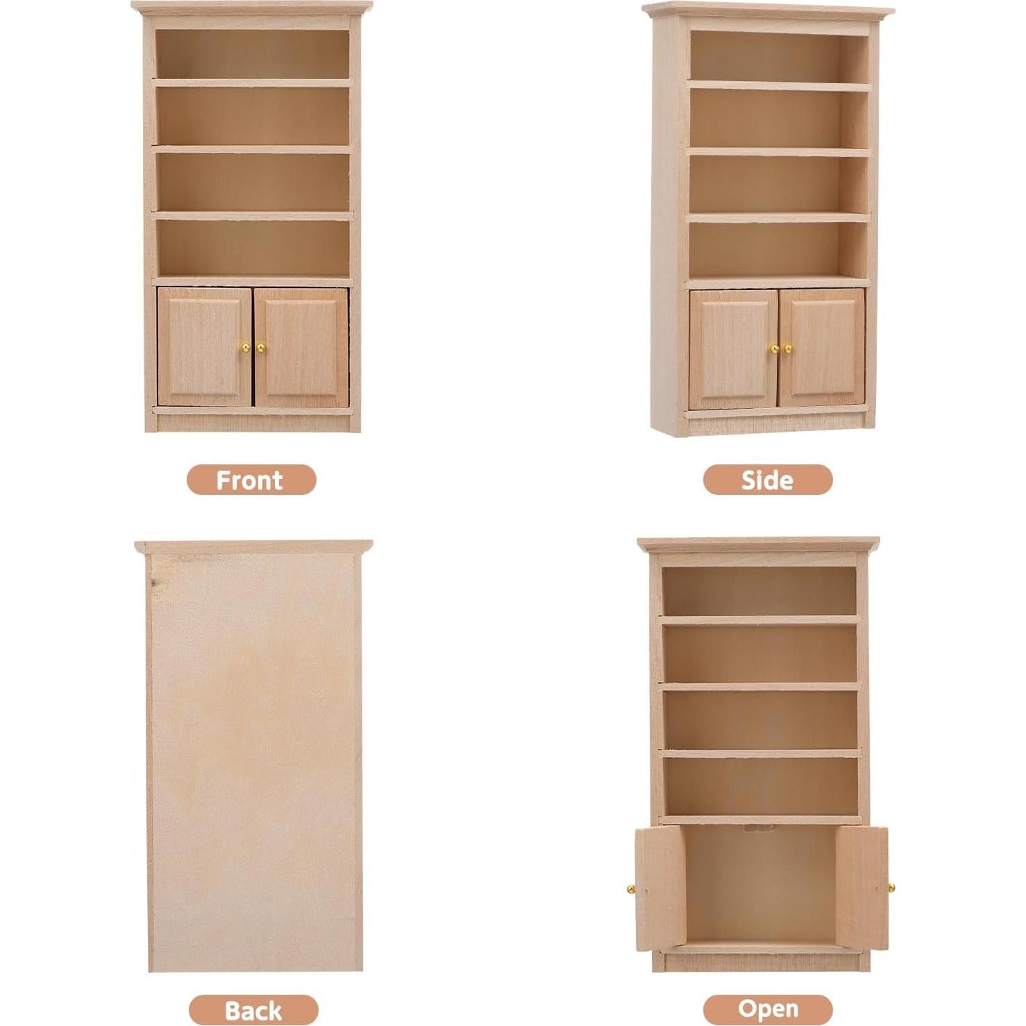 Estantería Miniatura de Madera Toyvian 15.8x8.7x3.4cm