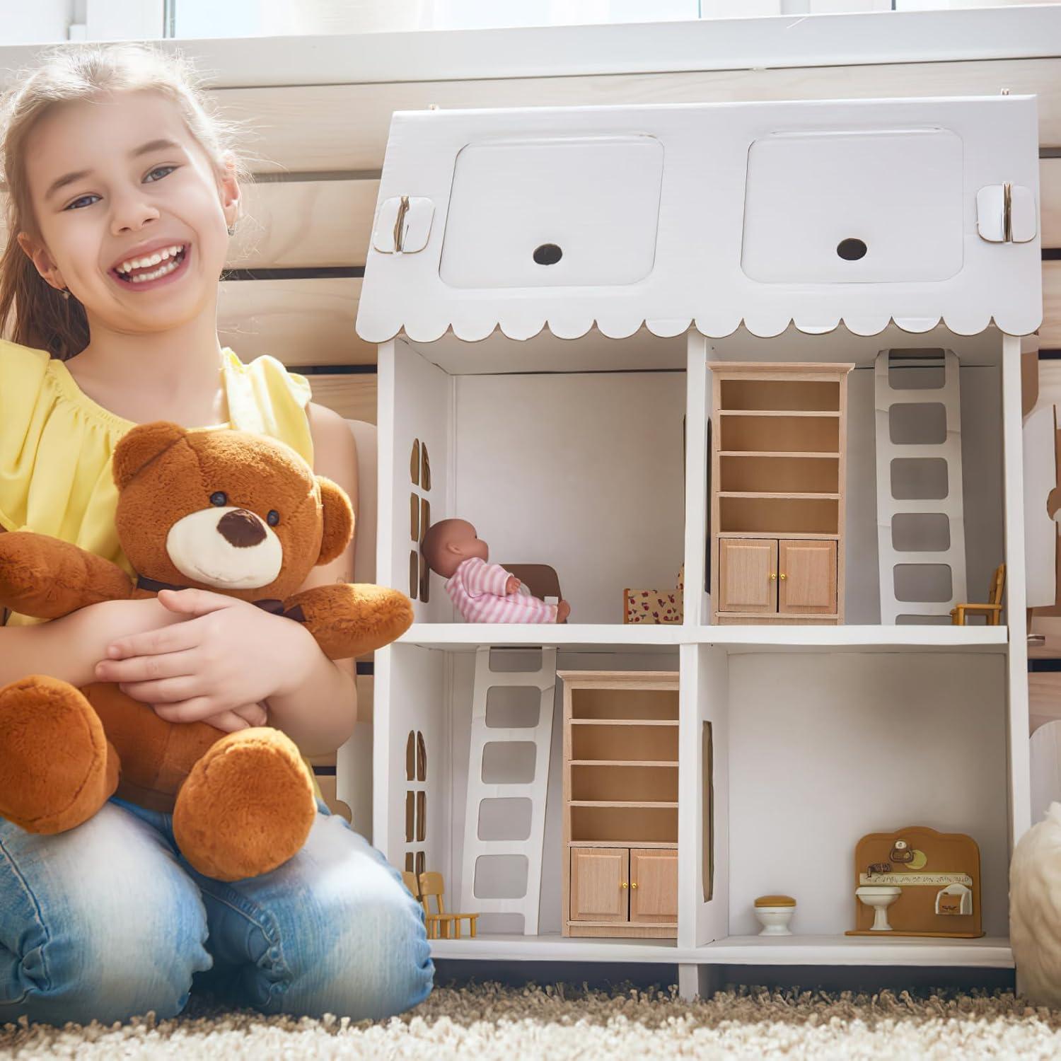 Estantería Miniatura de Madera Toyvian 15.8x8.7x3.4cm