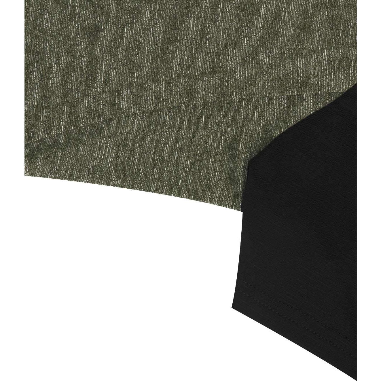 Camiseta de Maternidad Quinee Raglan Verde para Lactancia