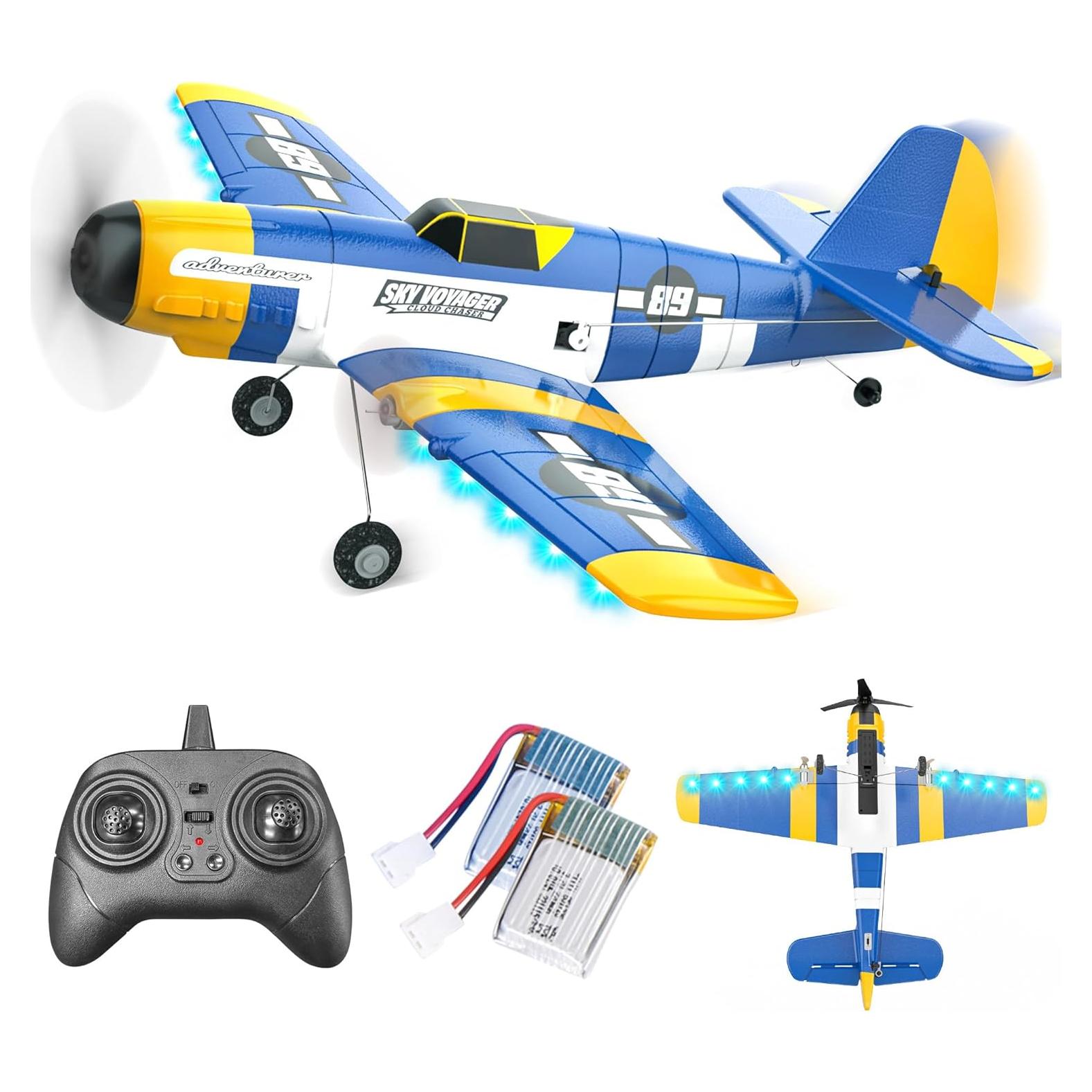 Avión RC BEZGAR Z61 con Giroscopio y Luces LED