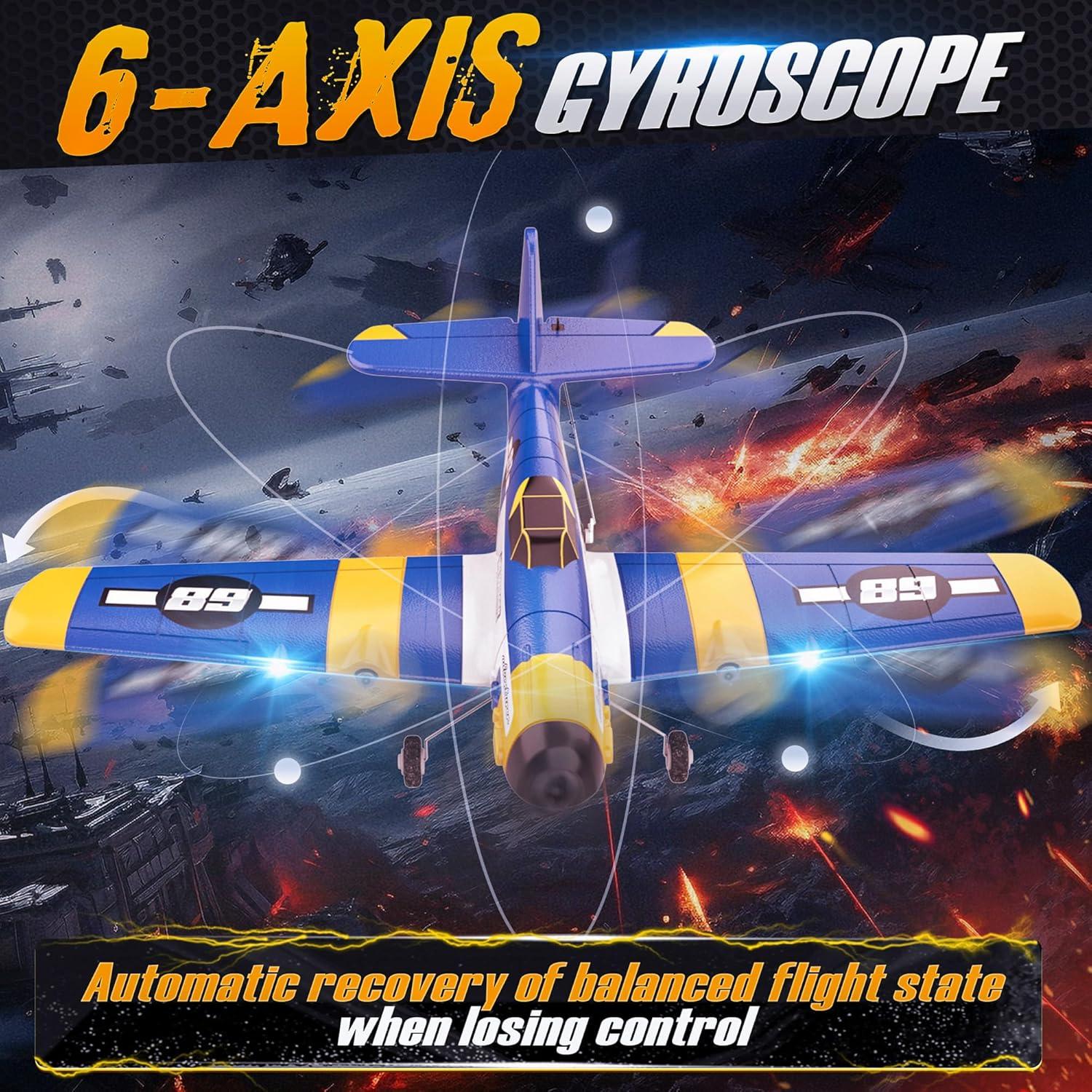 Avión RC BEZGAR Z61 con Giroscopio y Luces LED