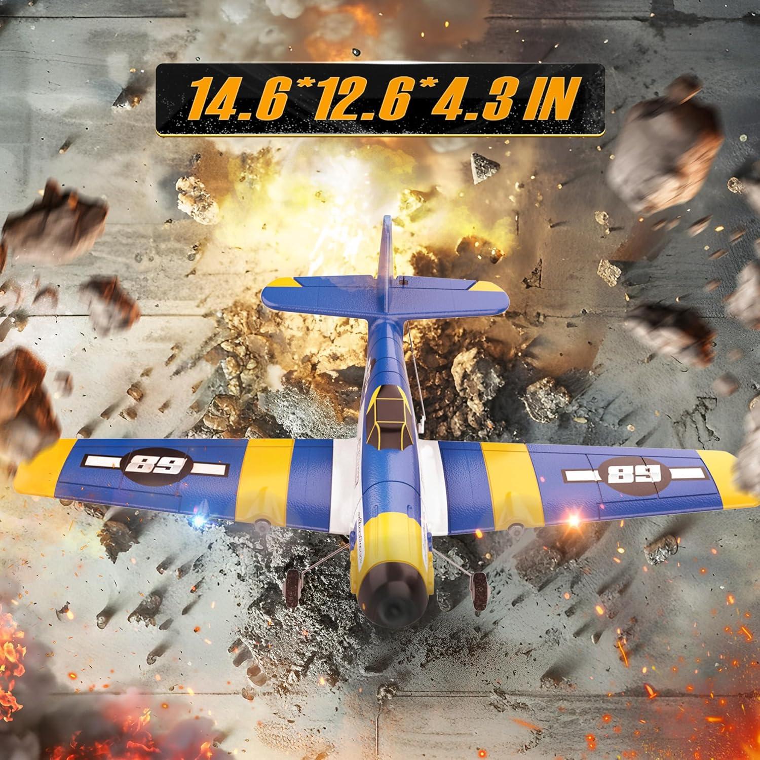 Avión RC BEZGAR Z61 con Giroscopio y Luces LED