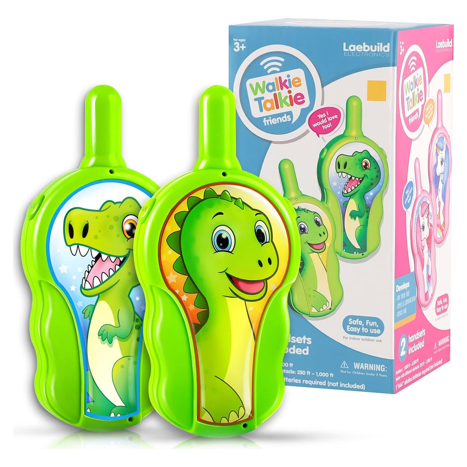 Walkie Talkies para Niños Laebuild Verde 2 Vías 6 cm