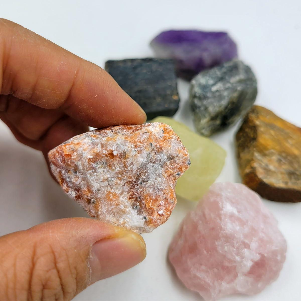 Juego de 7 Cristales de Energía Natural para Buena Fortuna