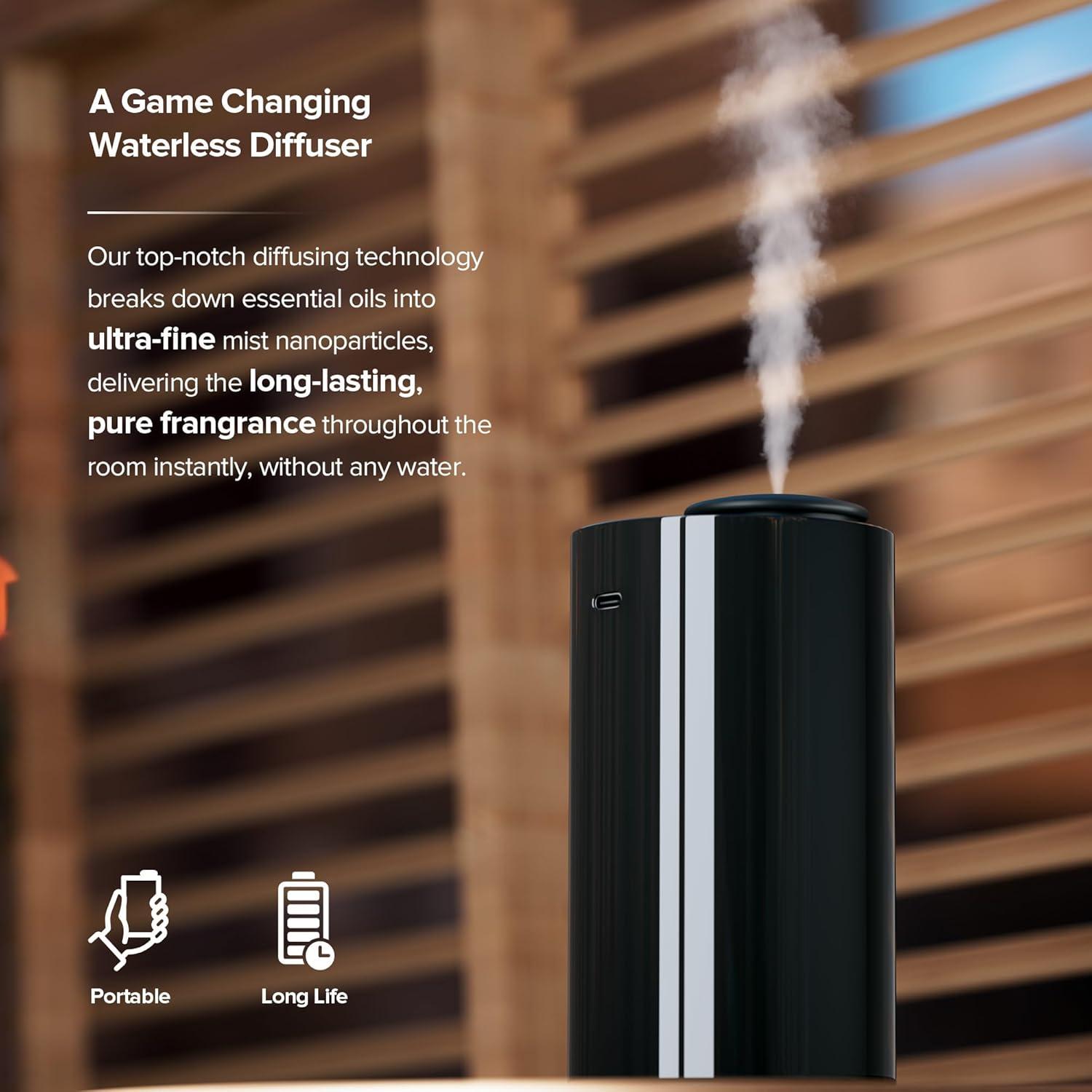 Difusor de Aceite Esencial ScentBots AN7 Negro 20mL Portátil