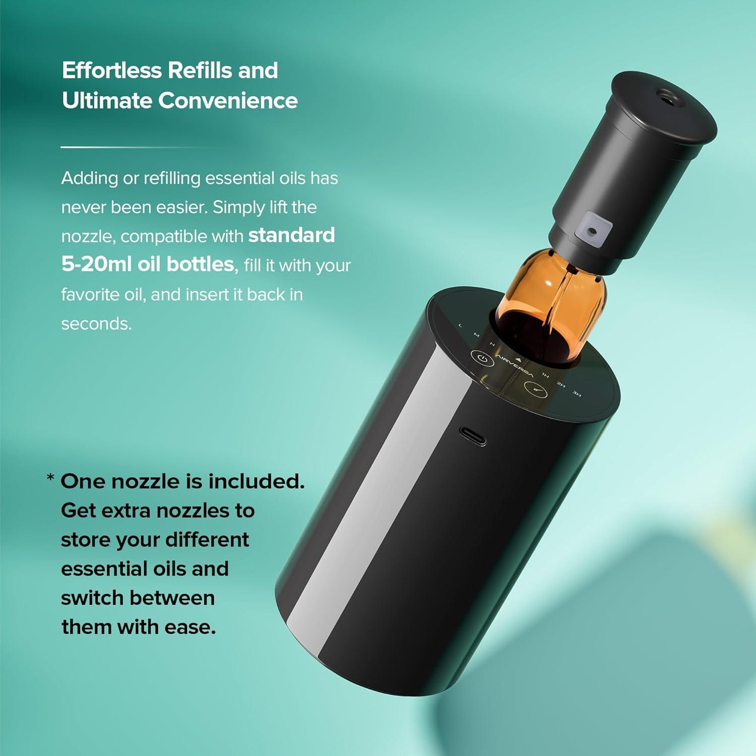 Difusor de Aceite Esencial ScentBots AN7 Negro 20mL Portátil