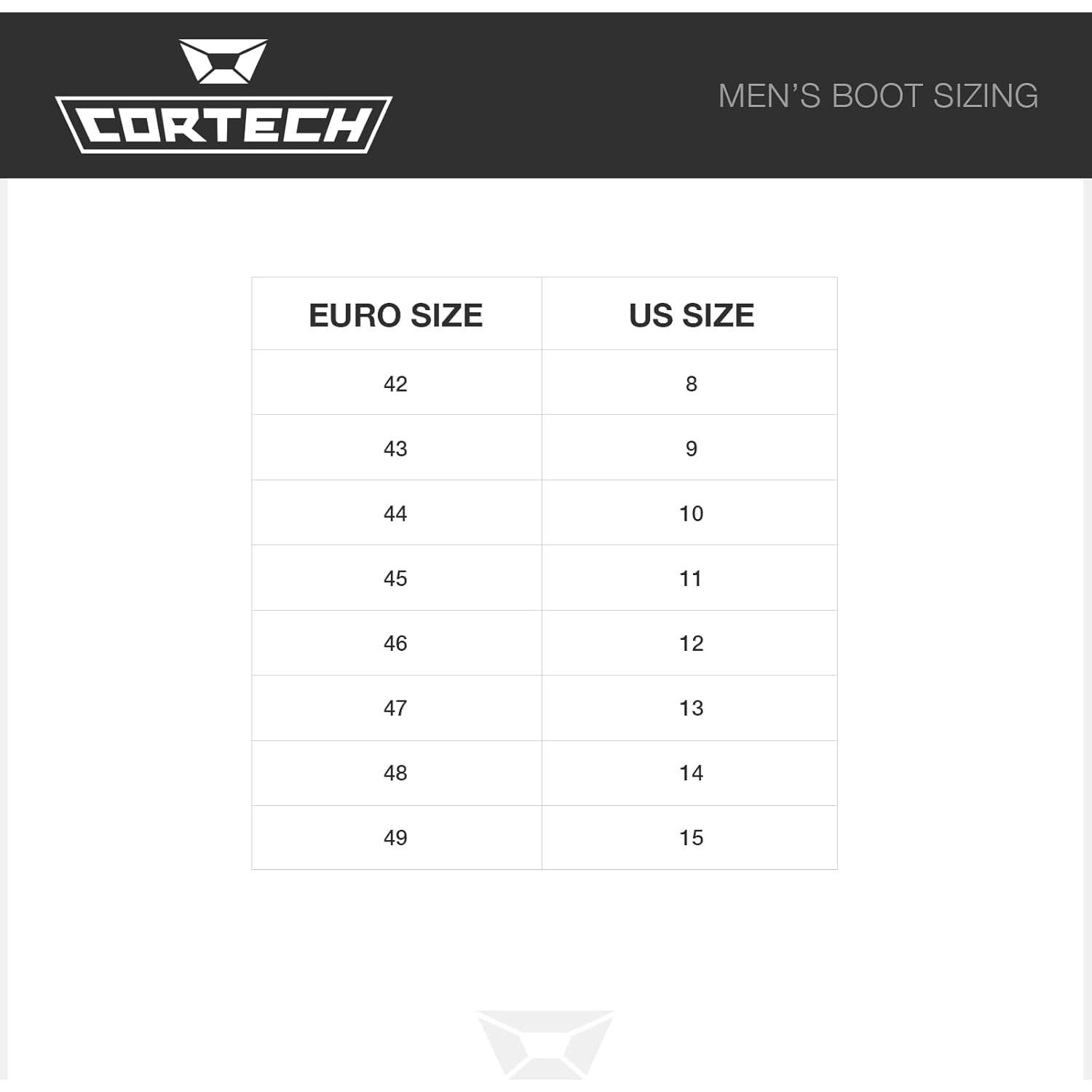 Zapatos de Moto Cortech Menace para Hombre Talla 8 Negro