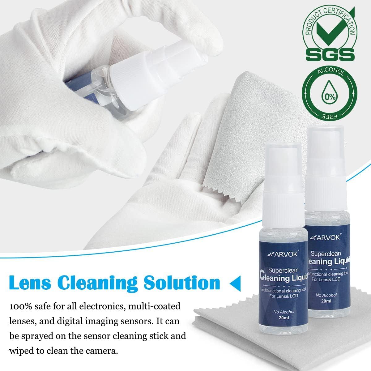 Kit de Limpieza de Cámara Profesional ARVOK 32 Piezas