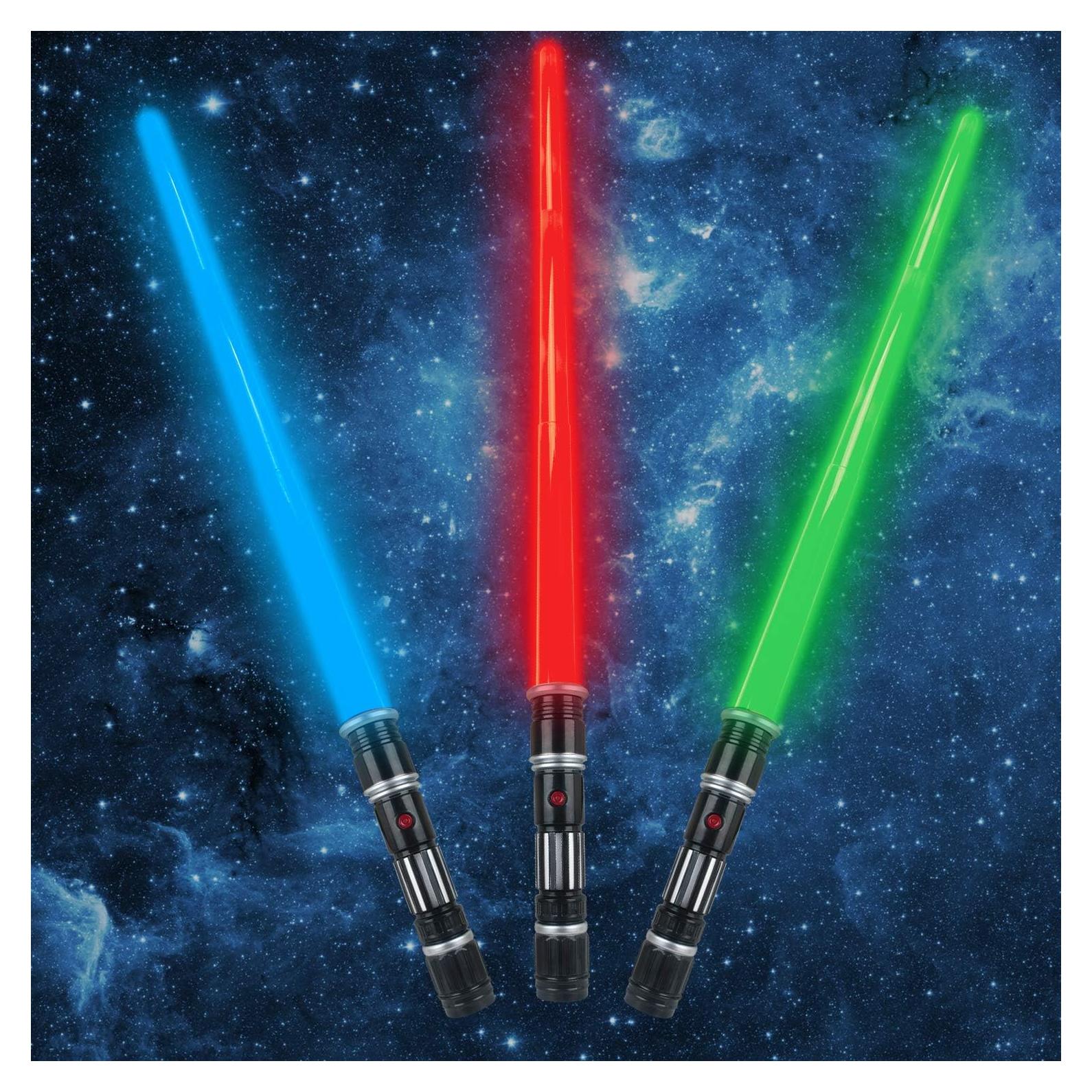 Set de 3 Espadas Iluminadas Lesuter Toys con Sonido FX