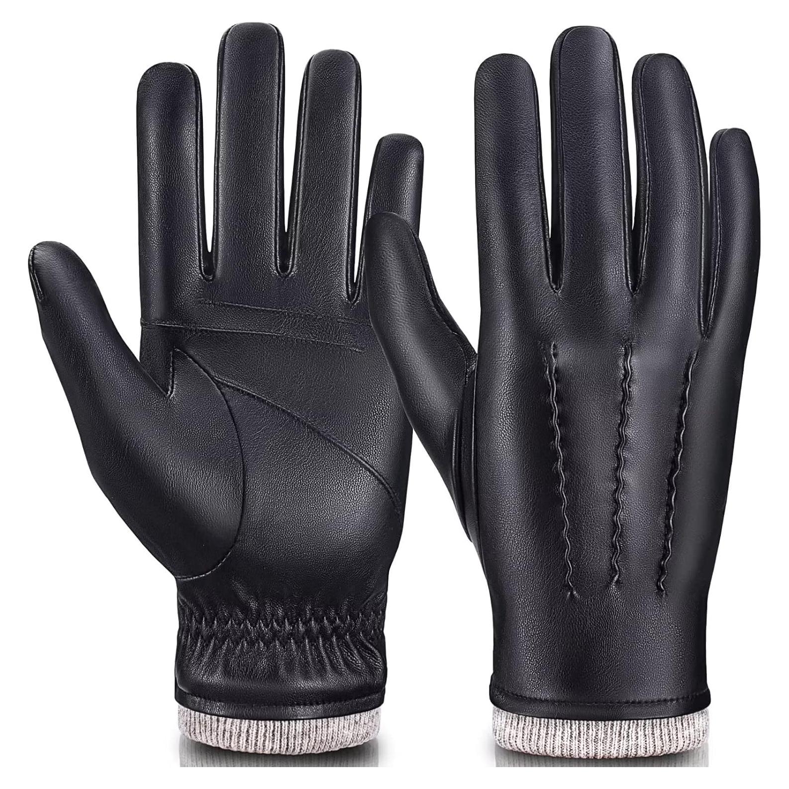 Guantes de Cuero para Hombre MAGILINK Táctiles Invierno