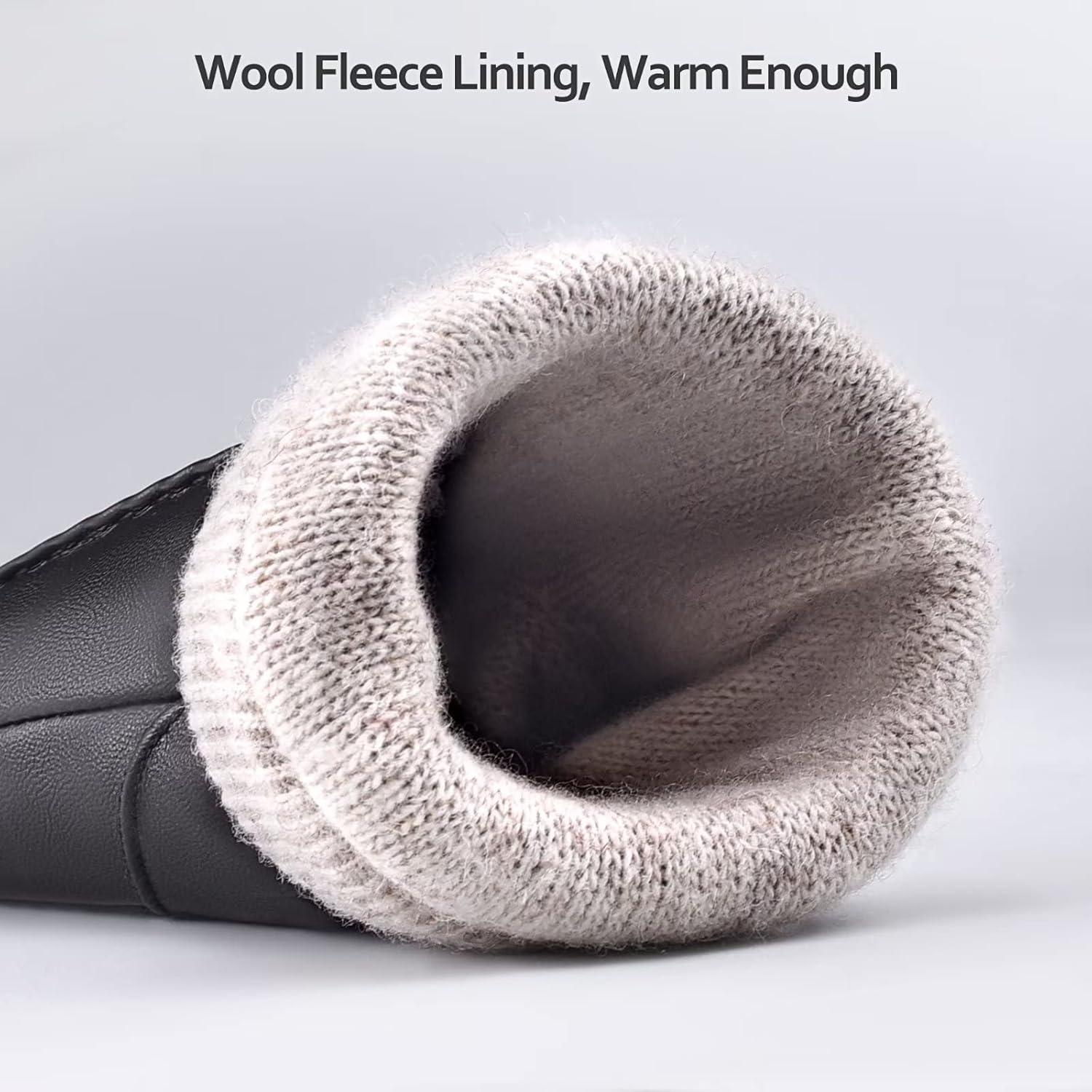 Guantes de Cuero para Hombre MAGILINK Táctiles Invierno