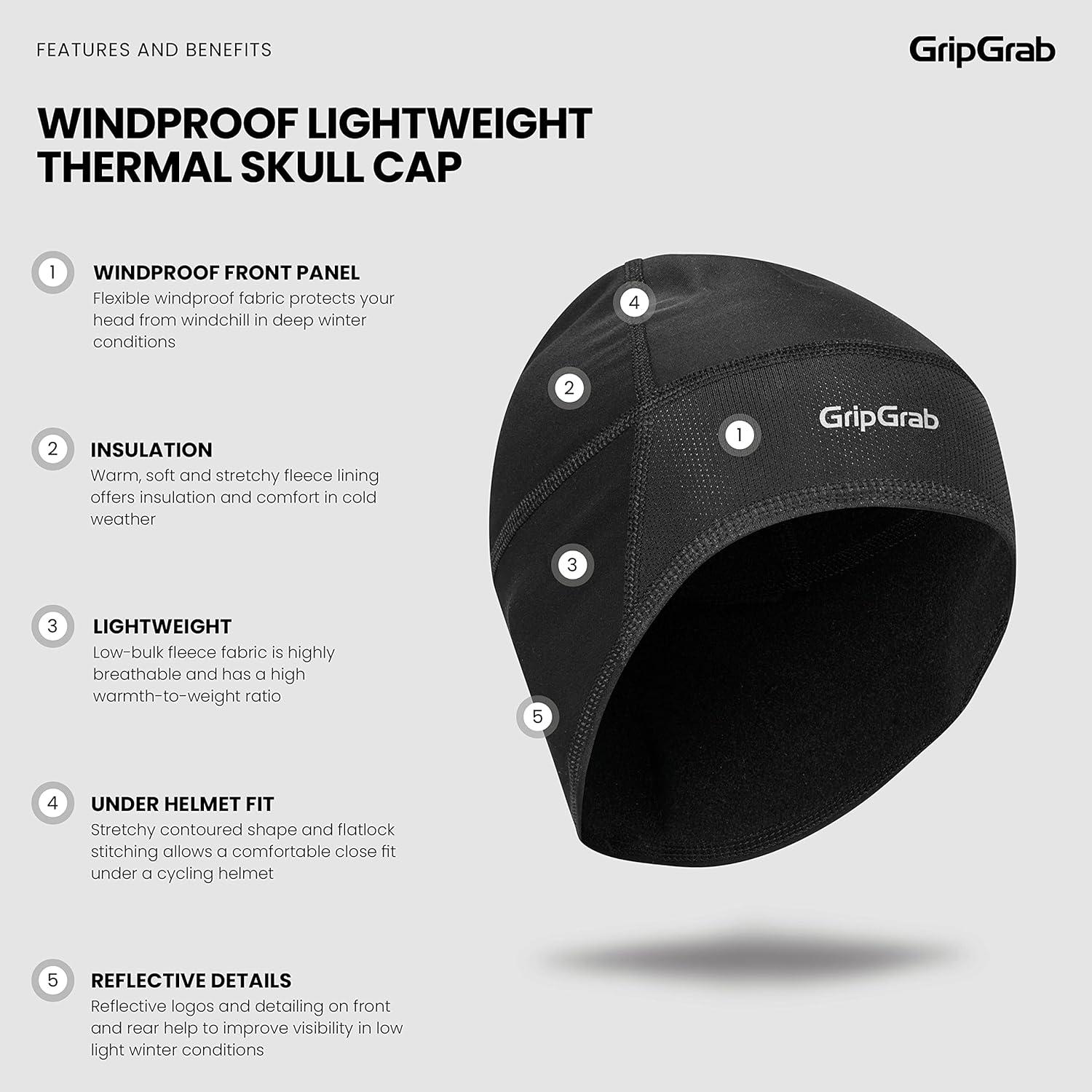 Gorro Térmico Ligero GripGrab 5001 a Prueba de Viento