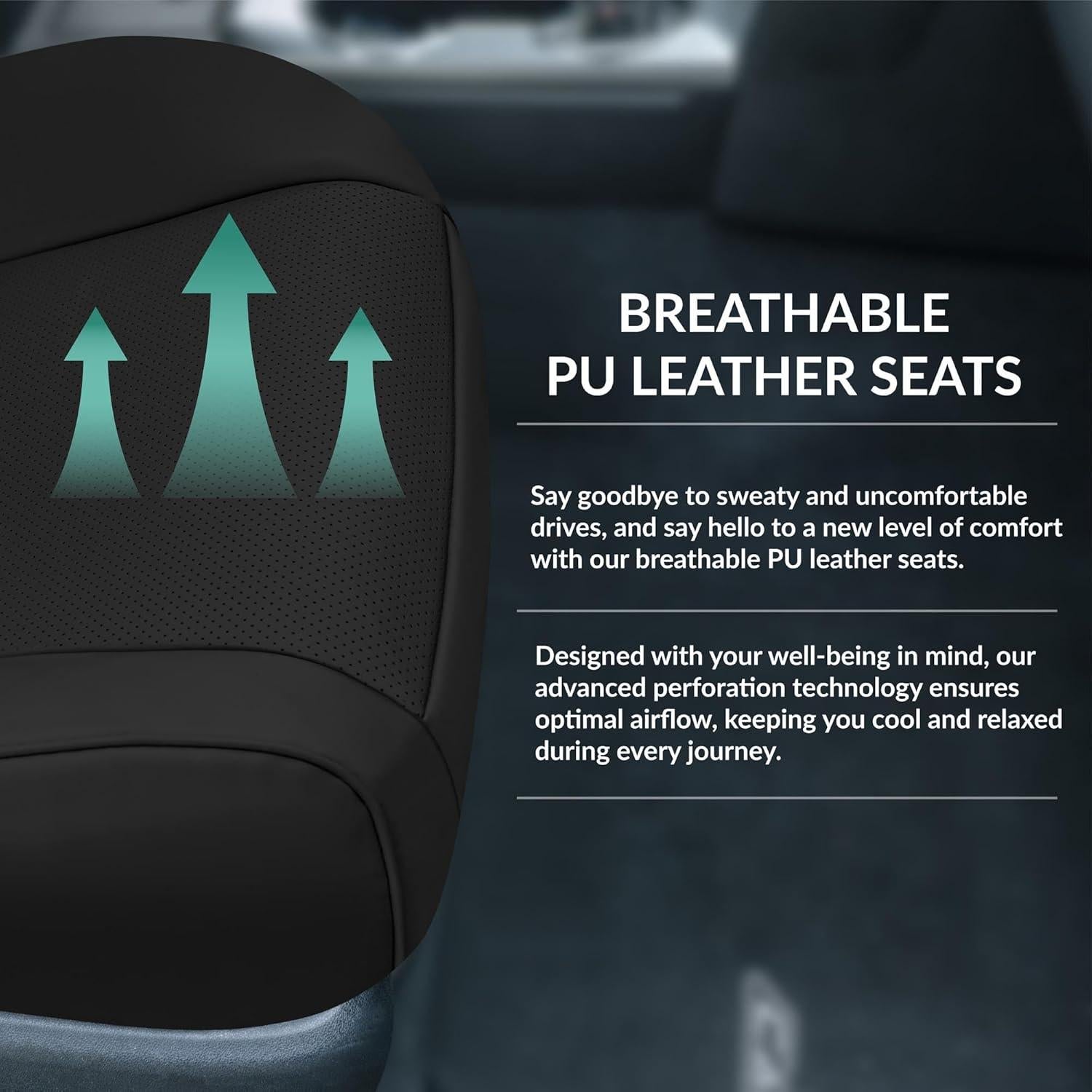 Cubiertas de Asiento FH Group para Toyota Camry 2012-2017 - Negro